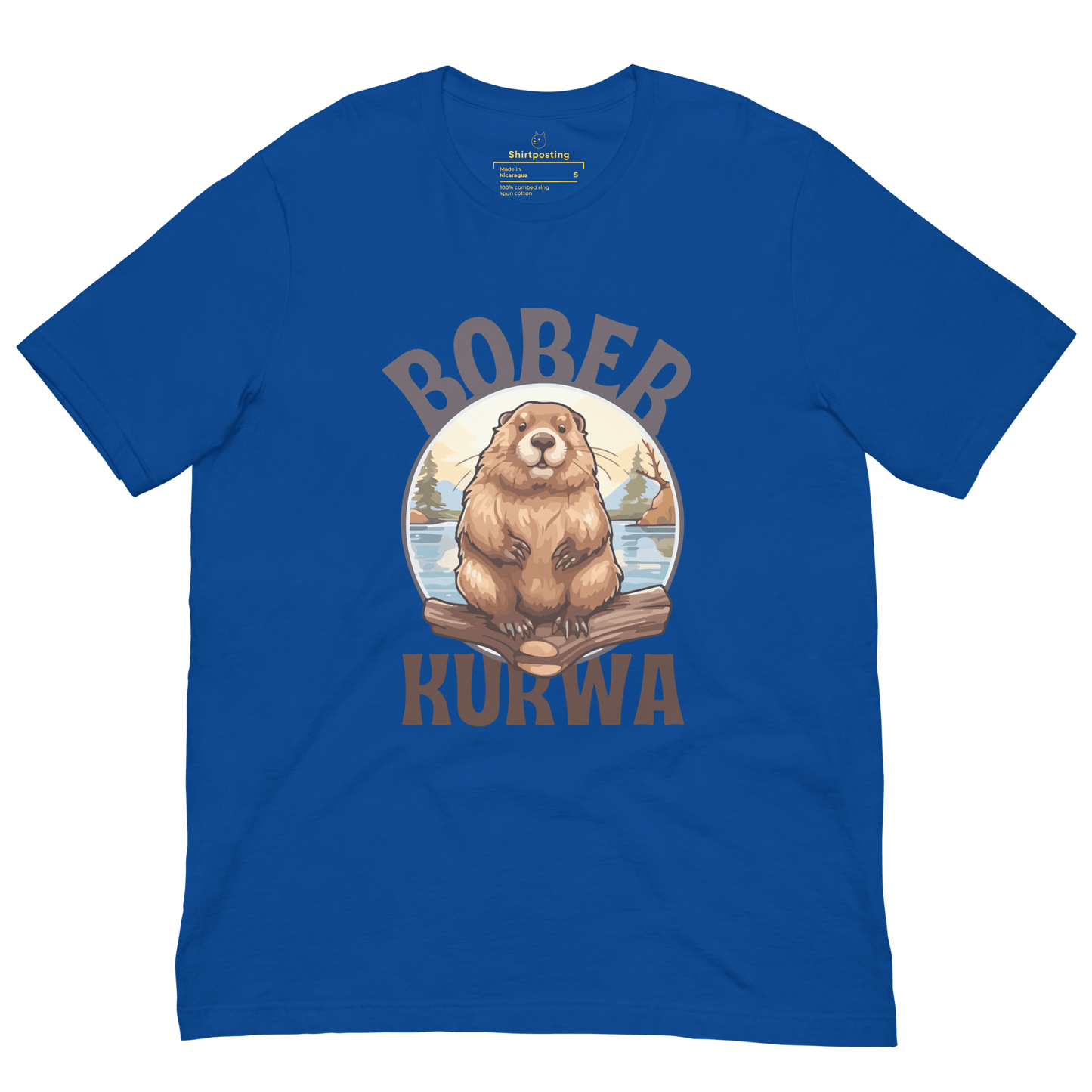 Bober Kurwa Classic T-Shirt Meme - True Royal | Shirtposting