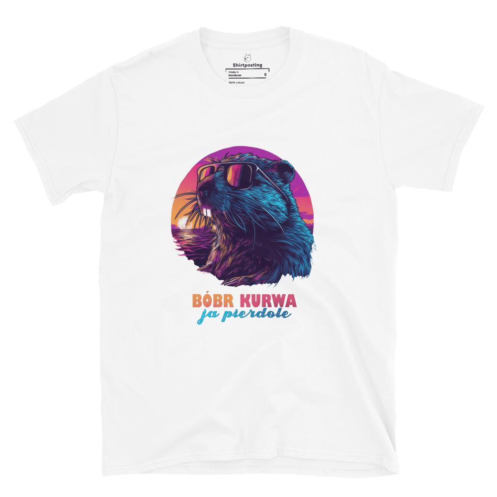 Bober Kurwa Classic T-Shirt Meme - White | Shirtposting