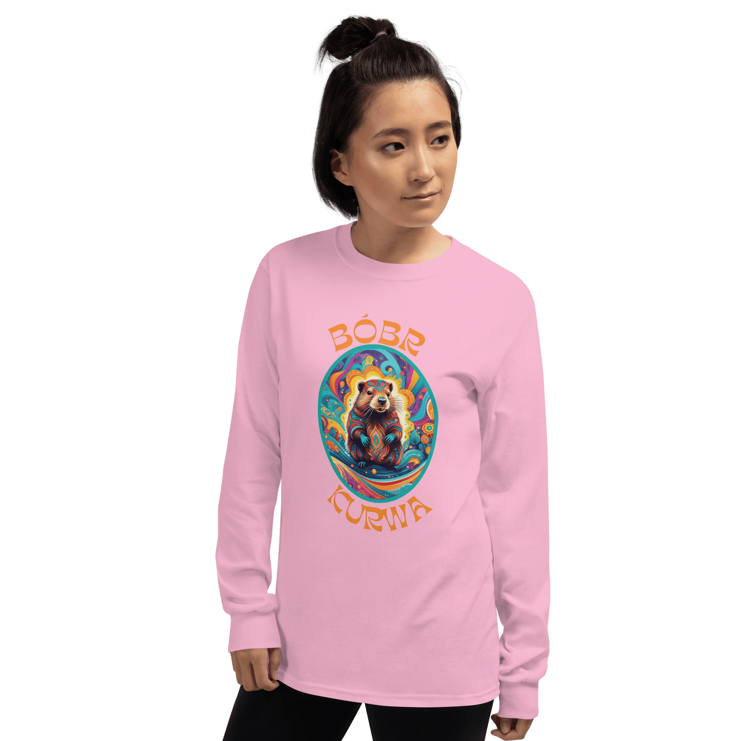 Bober Kurwa Long Sleeve T-Shirt Meme - Sport Grey | Shirtposting