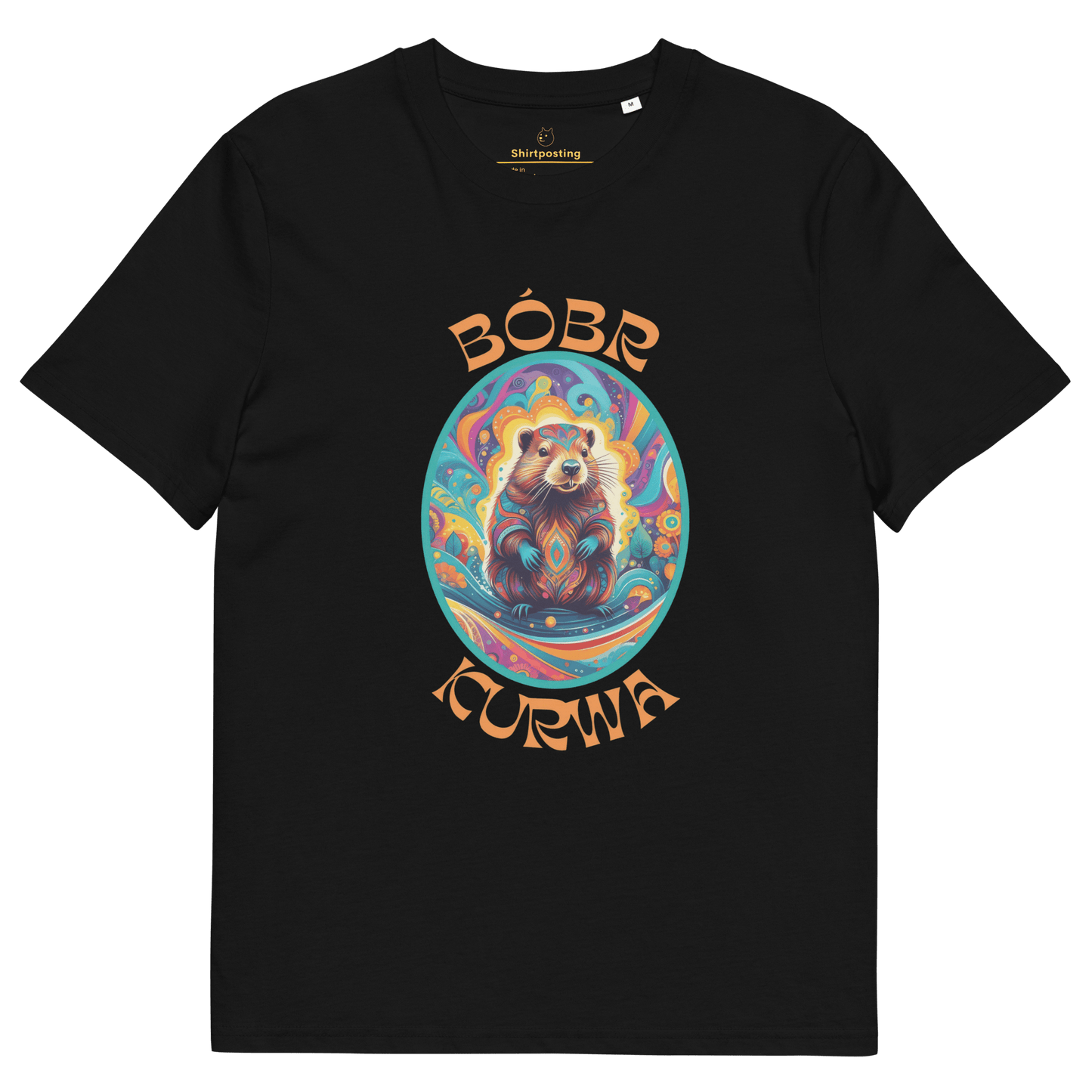 Bober Kurwa Premium Organic T-Shirt Meme - Black | Shirtposting