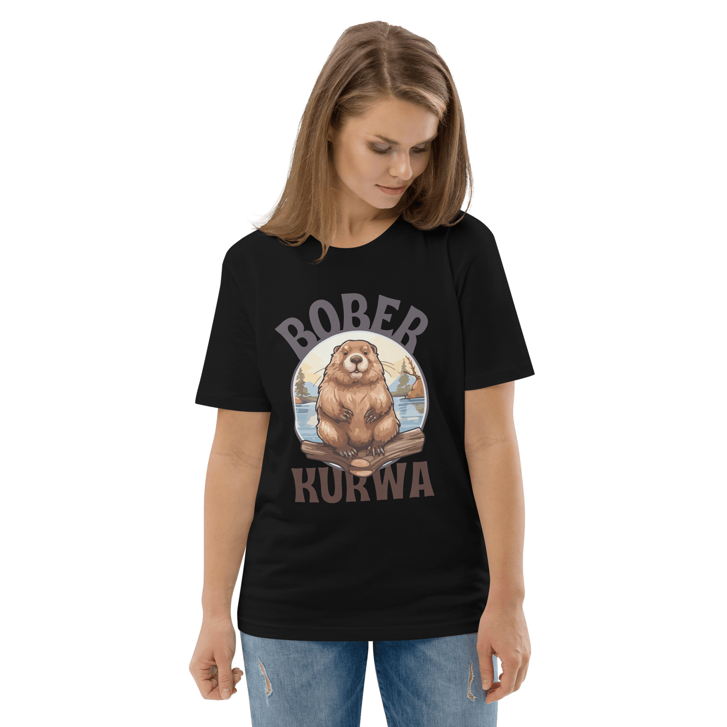 Bober Kurwa Premium Organic T-Shirt Meme - Dark Heather Grey | Shirtposting