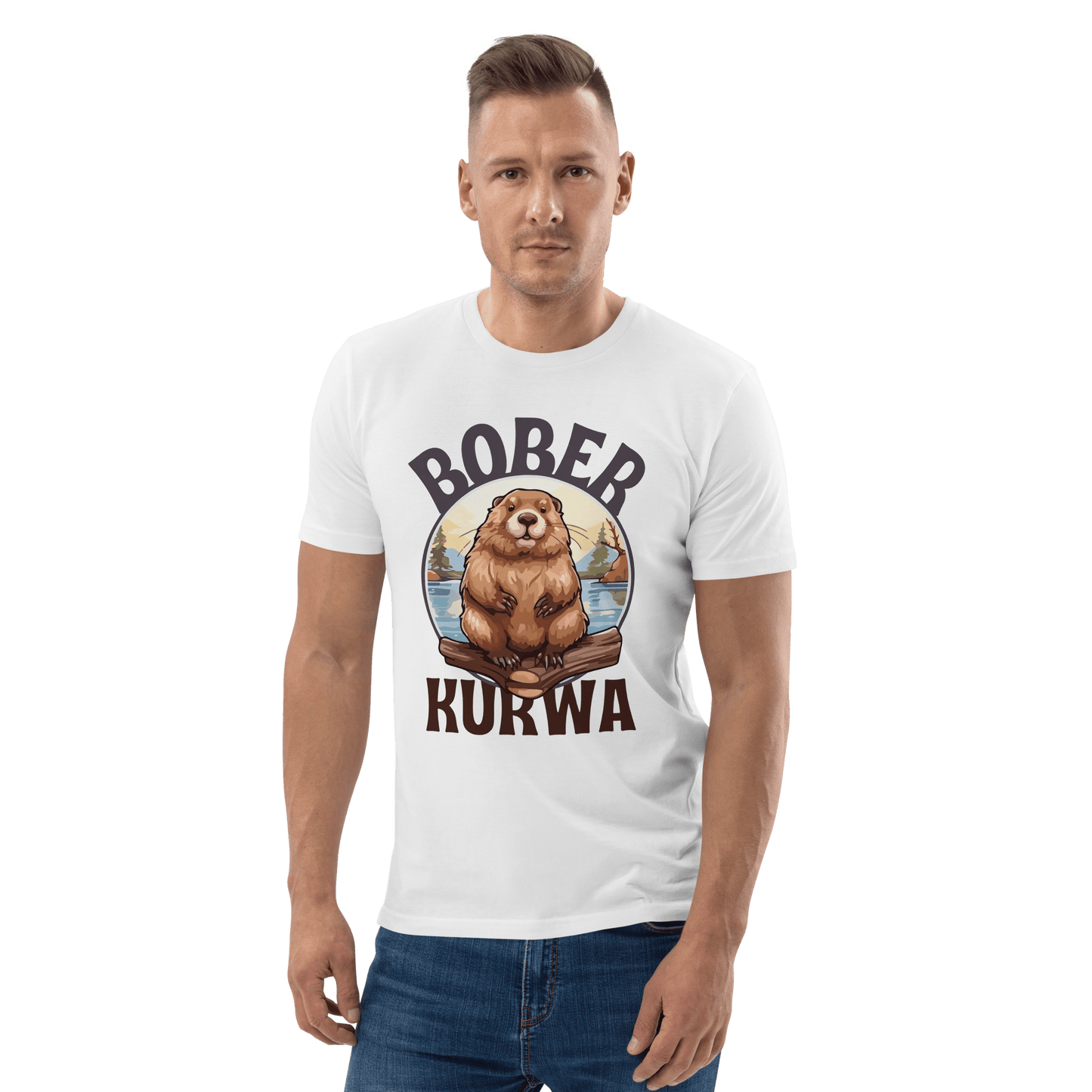 Bober Kurwa Premium Organic T-Shirt Meme - Dark Heather Grey | Shirtposting