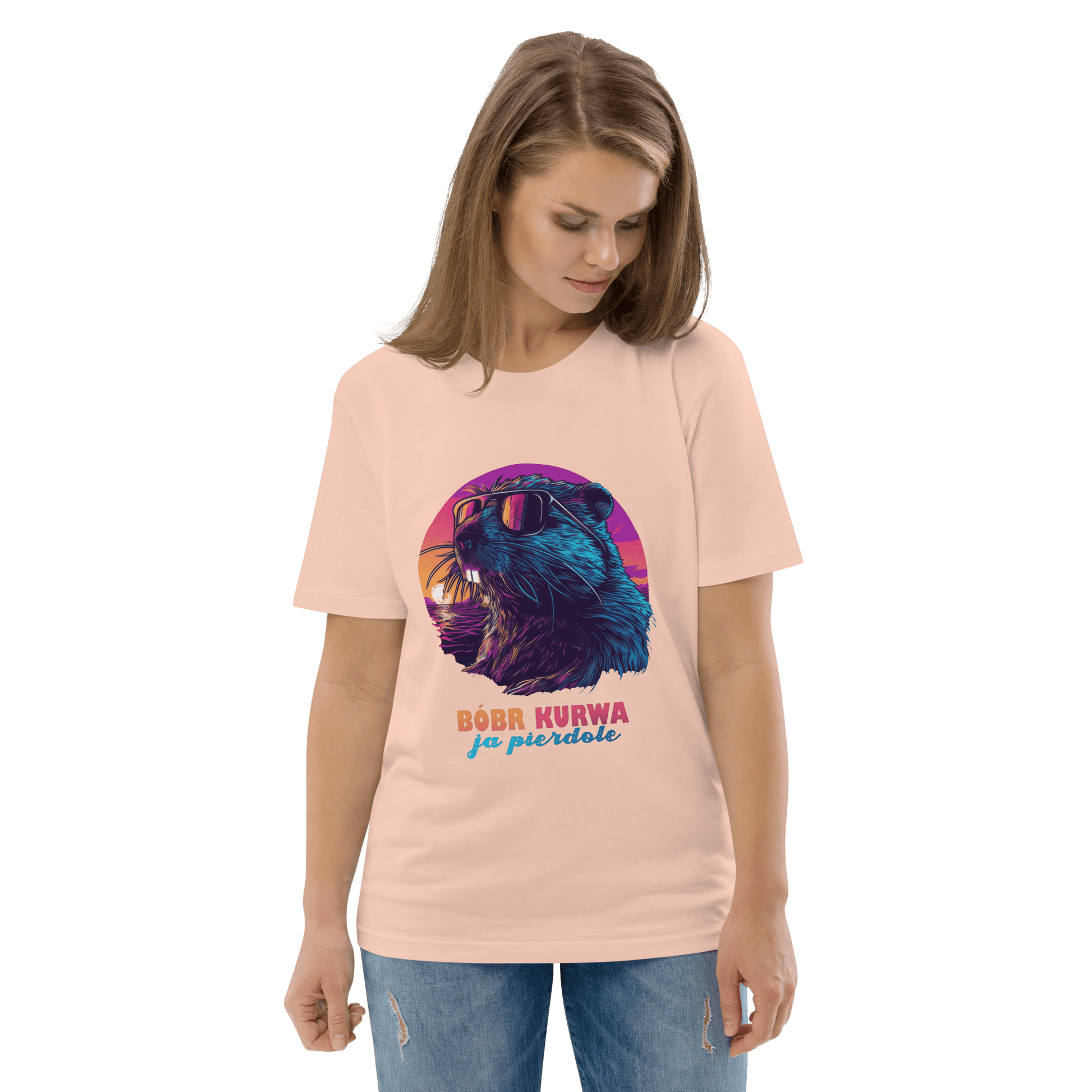 Bober Kurwa Premium Organic T-Shirt Meme - Fraiche Peche | Shirtposting