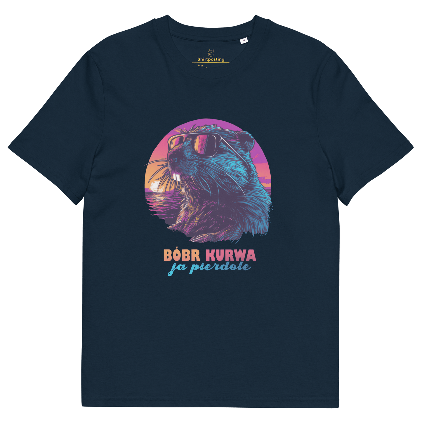 Bober Kurwa Premium Organic T-Shirt Meme - French Navy | Shirtposting
