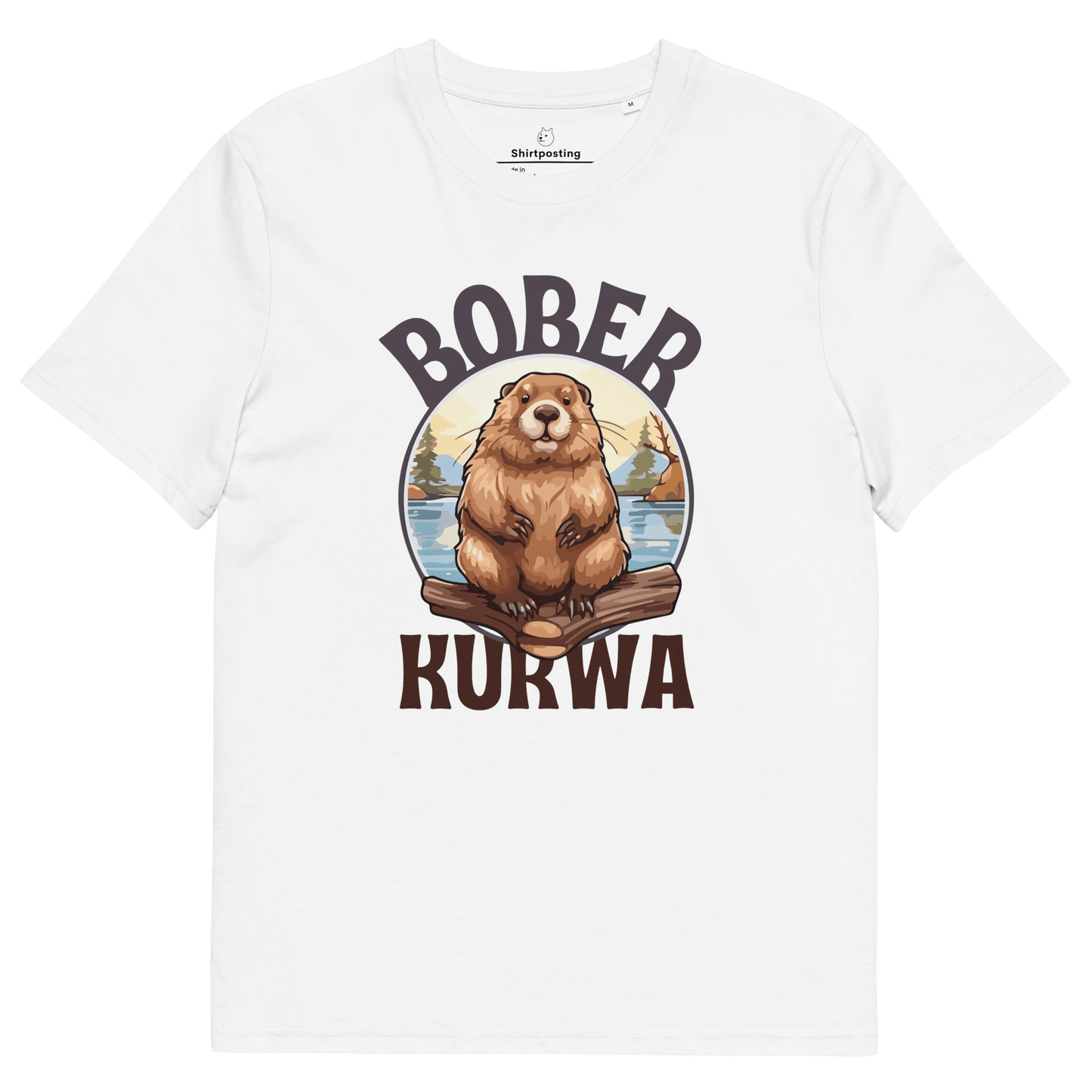 Bober Kurwa Premium Organic T-Shirt Meme - White | Shirtposting