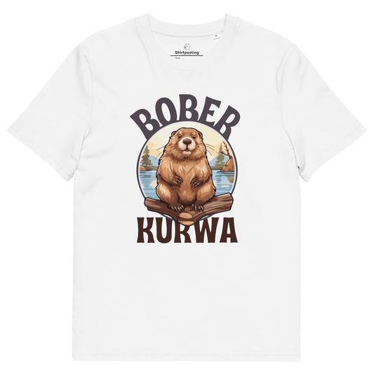 Bober Kurwa Premium Organic T-Shirt Meme - White | Shirtposting