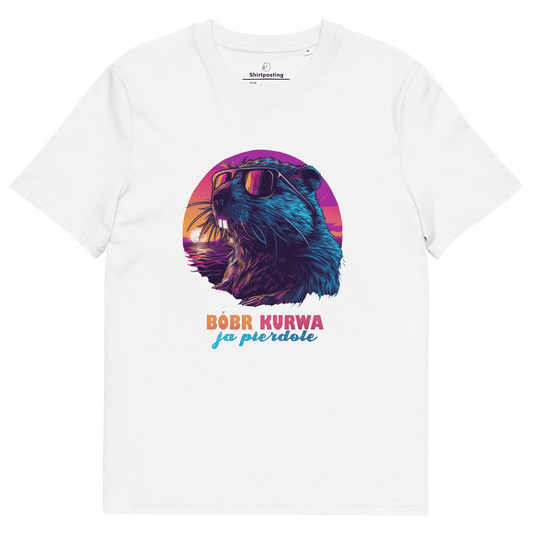 Bober Kurwa Premium Organic T-Shirt Meme - White | Shirtposting