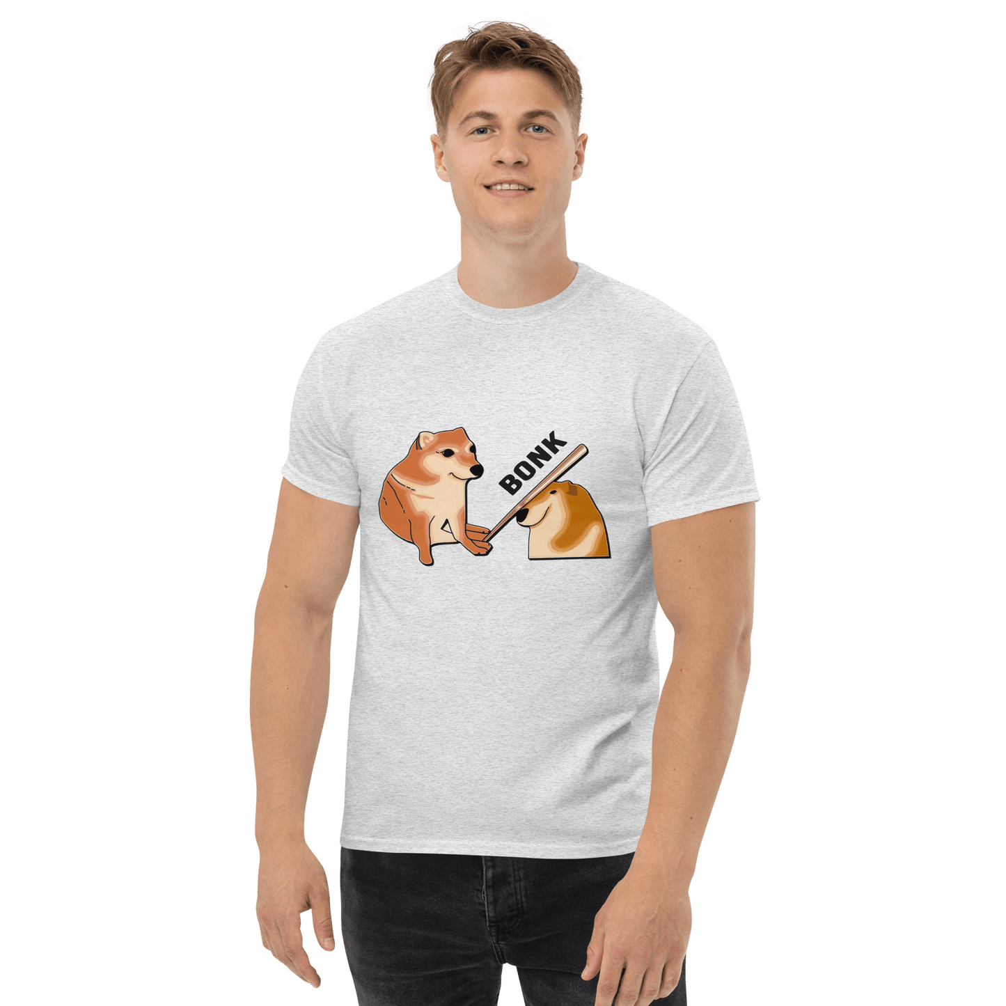 Bonk Classic T-Shirt Meme - Ash | Shirtposting