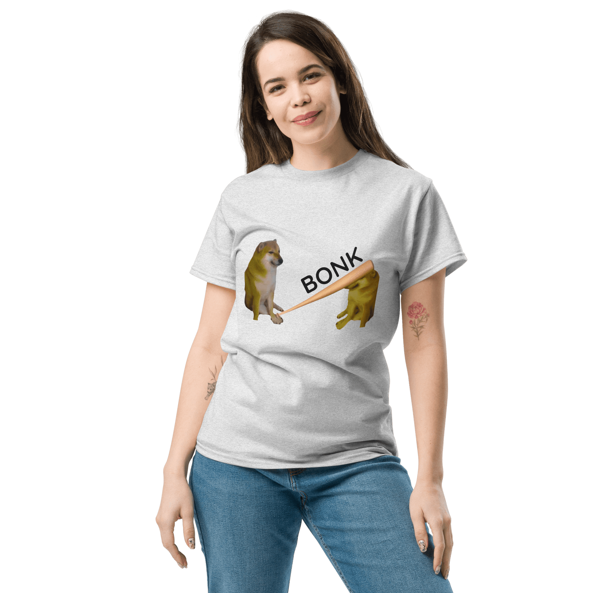 Bonk Classic T-Shirt Meme - Ash | Shirtposting