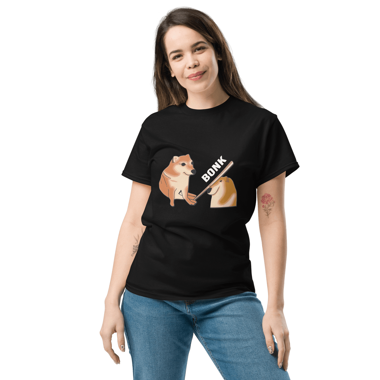 Bonk Classic T-Shirt Meme - Black | Shirtposting