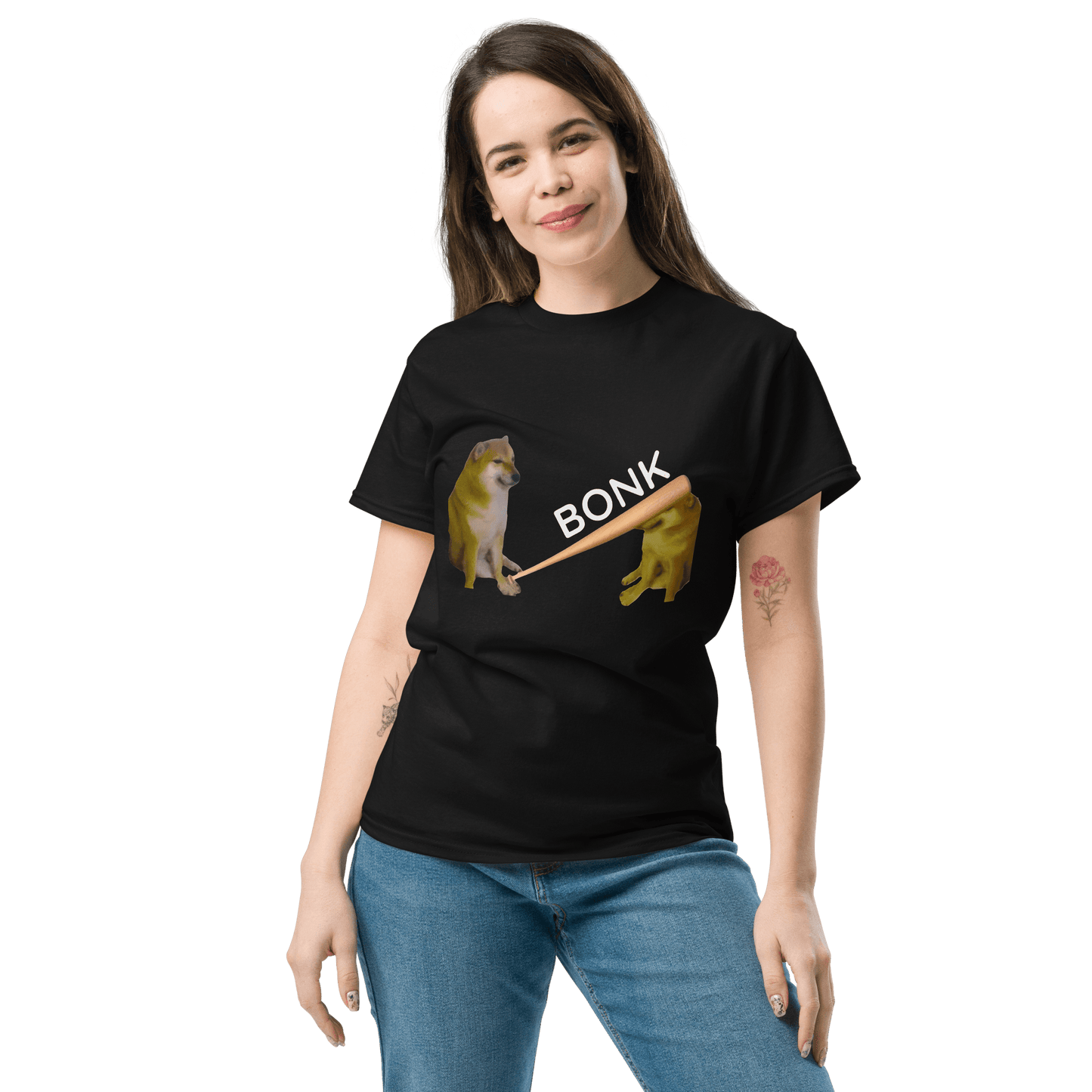 Bonk Classic T-Shirt Meme - Black | Shirtposting