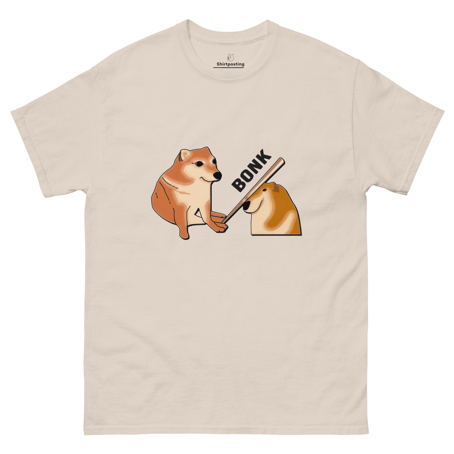 Bonk Classic T-Shirt Meme - Natural | Shirtposting