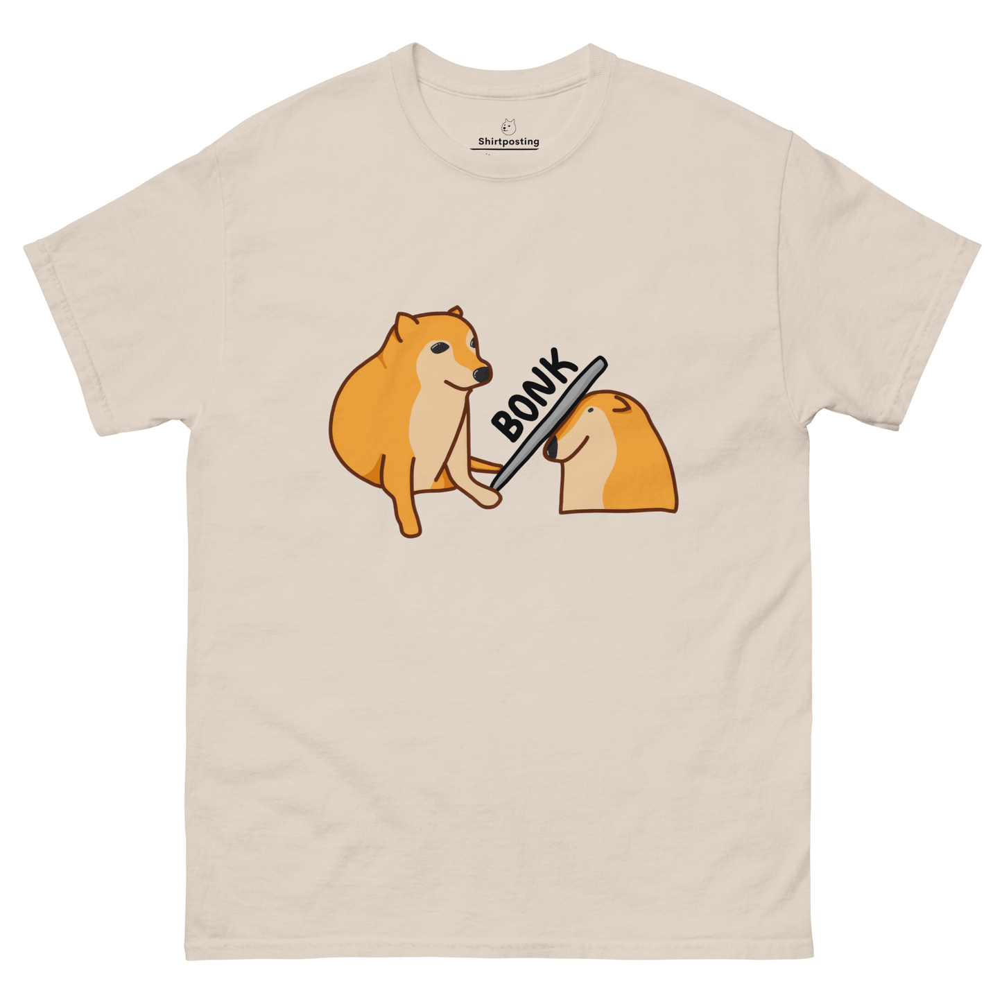 Bonk Classic T-Shirt Meme - Natural | Shirtposting