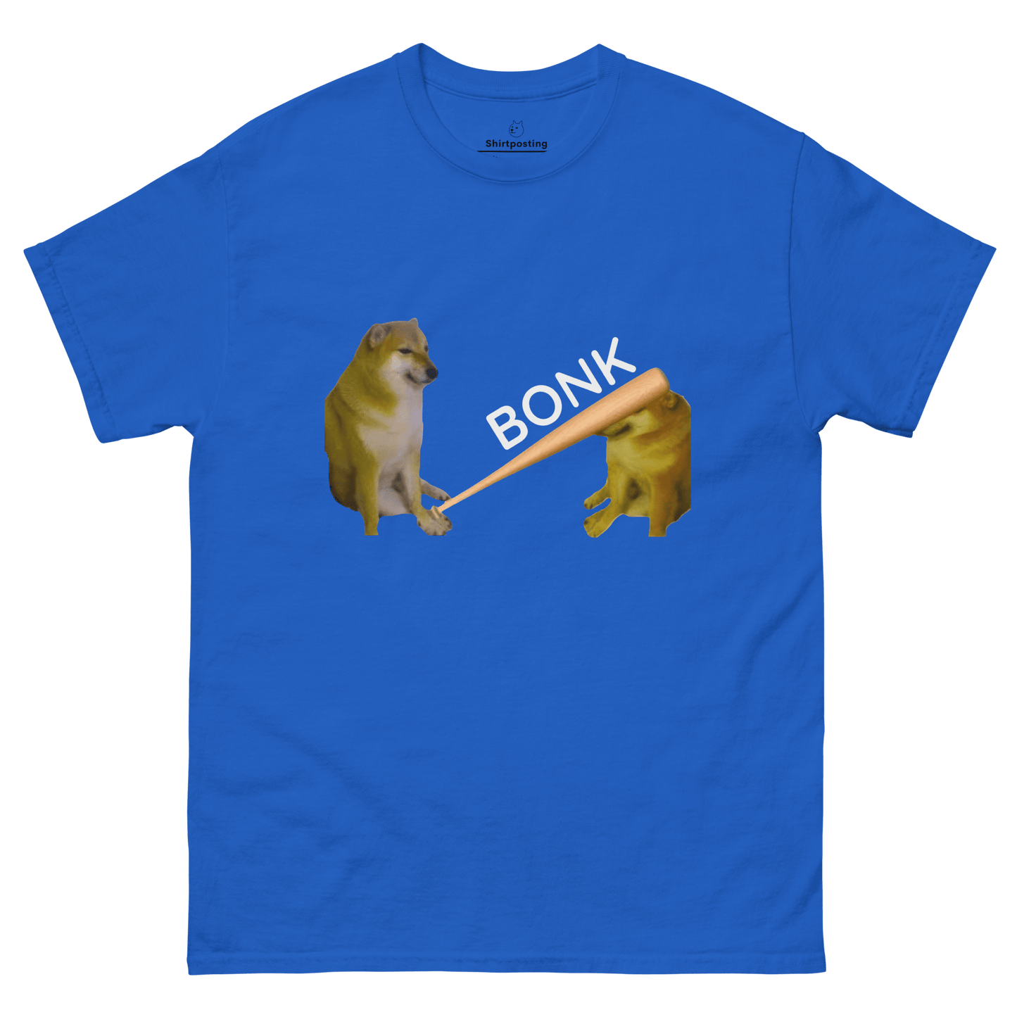 Bonk Classic T-Shirt Meme - Royal | Shirtposting