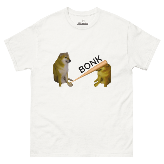 Bonk Classic T-Shirt Meme - White | Shirtposting