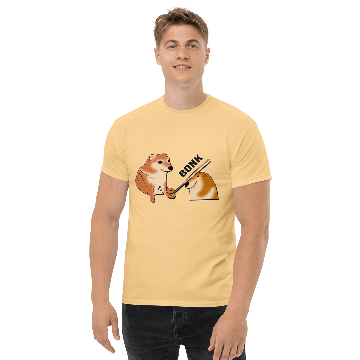Bonk Classic T-Shirt Meme - Yellow Haze | Shirtposting