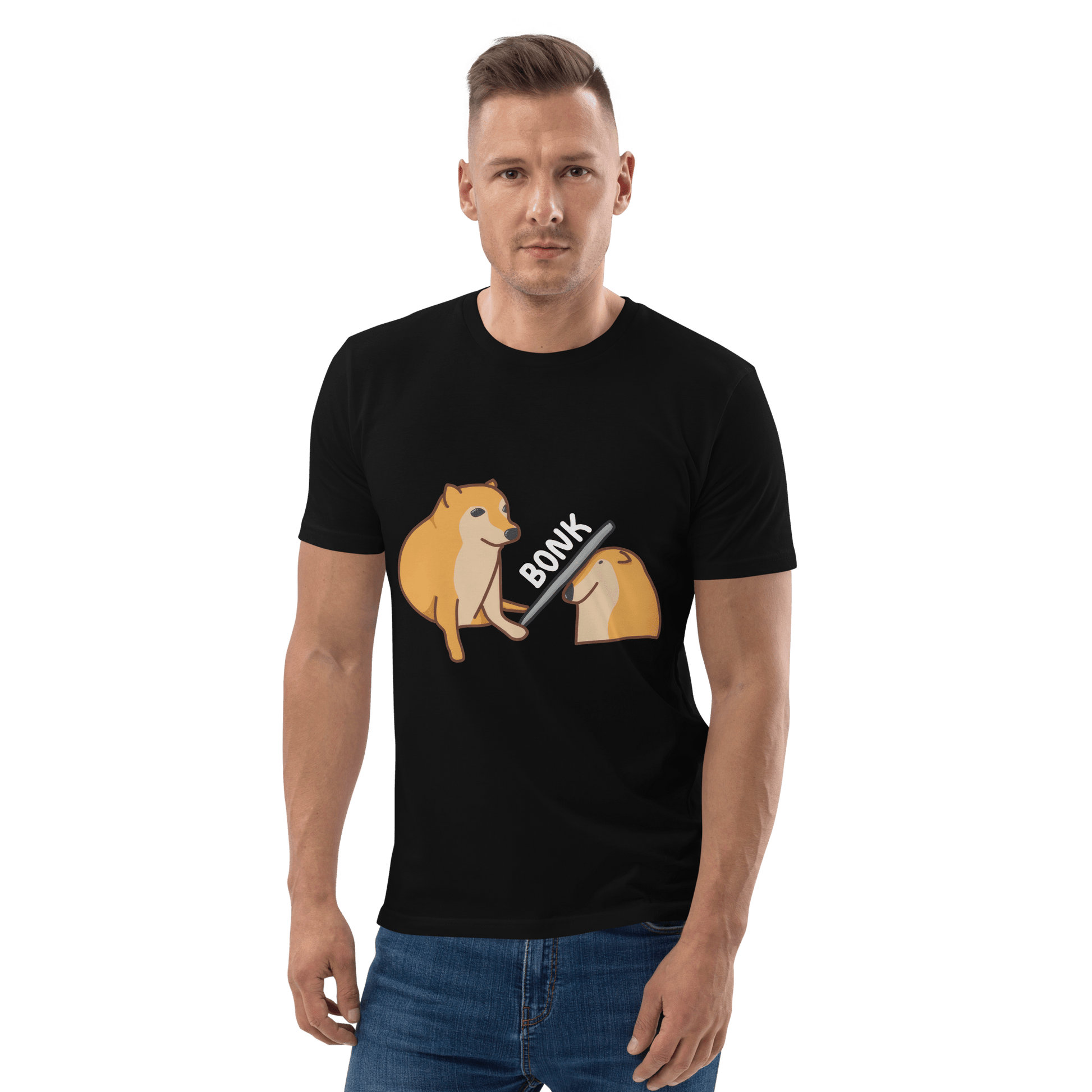 Bonk Premium Organic T-Shirt Meme - Black | Shirtposting