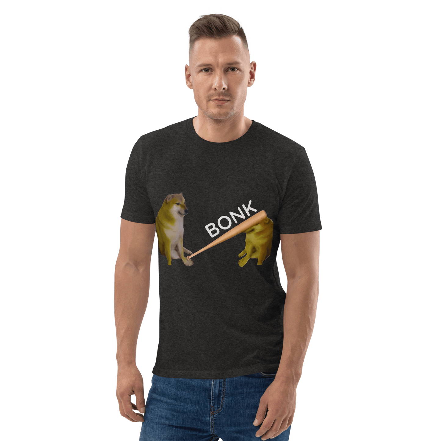 Bonk Premium Organic T-Shirt Meme - Black | Shirtposting
