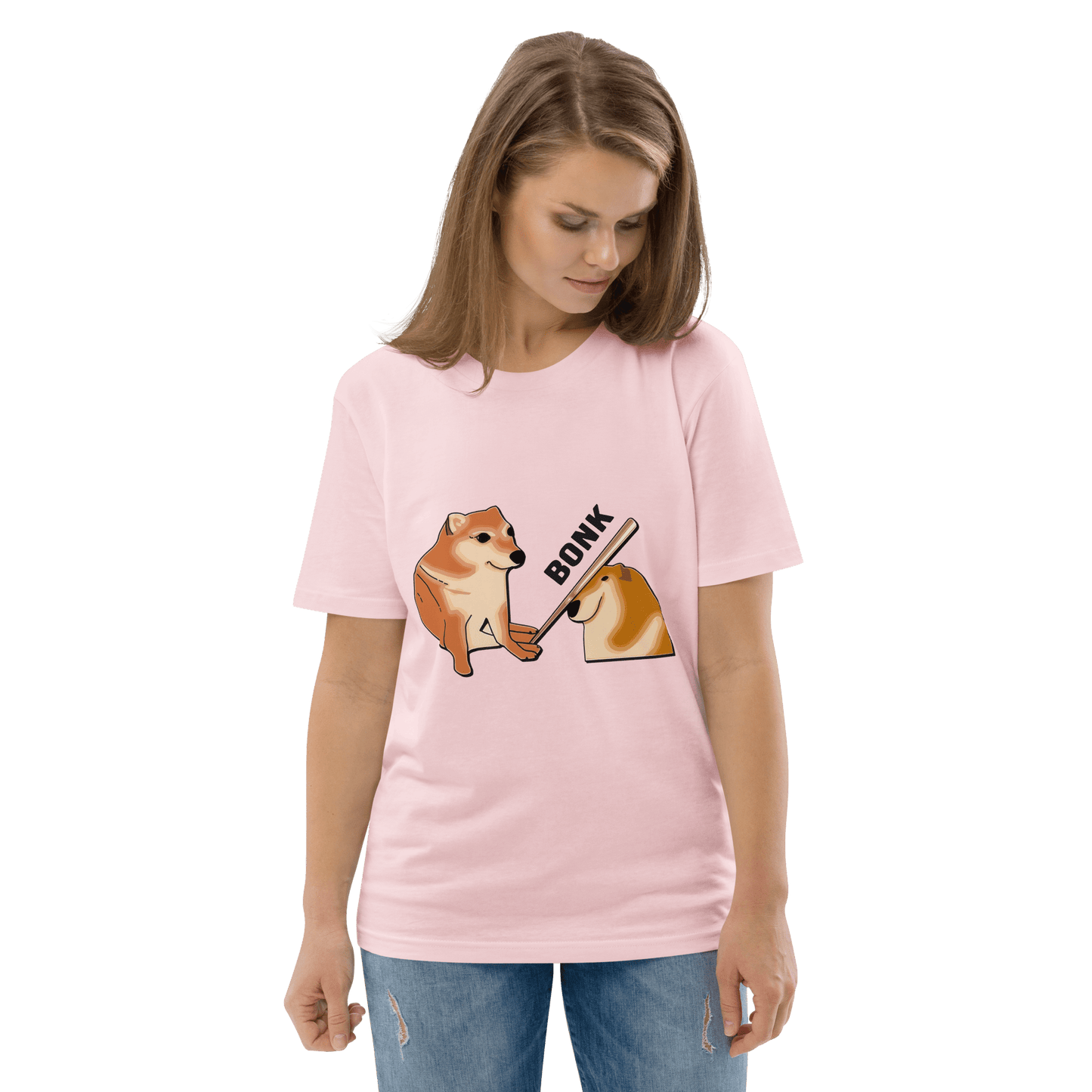 Bonk Premium Organic T-Shirt Meme - Fraiche Peche | Shirtposting