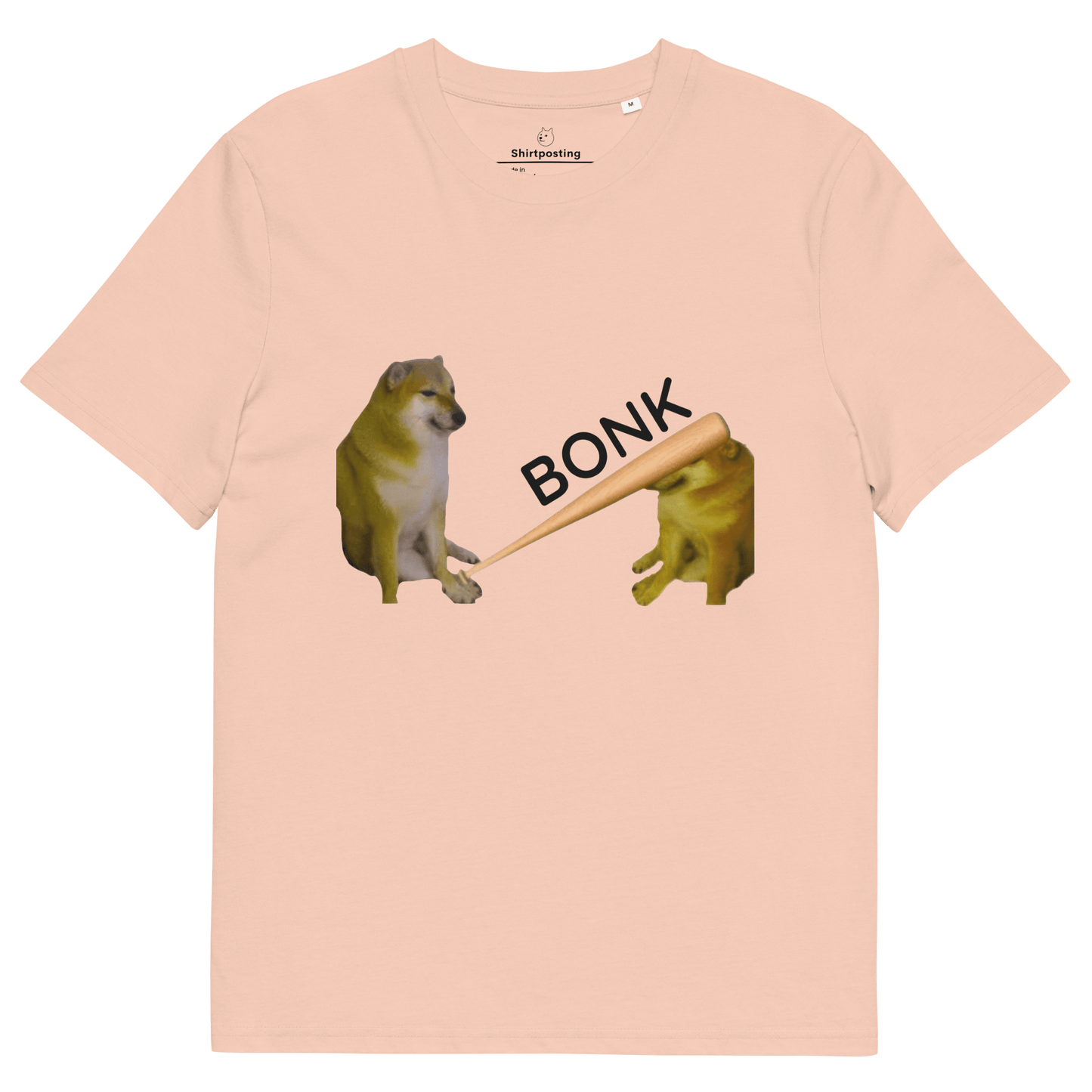 Bonk Premium Organic T-Shirt Meme - Fraiche Peche | Shirtposting