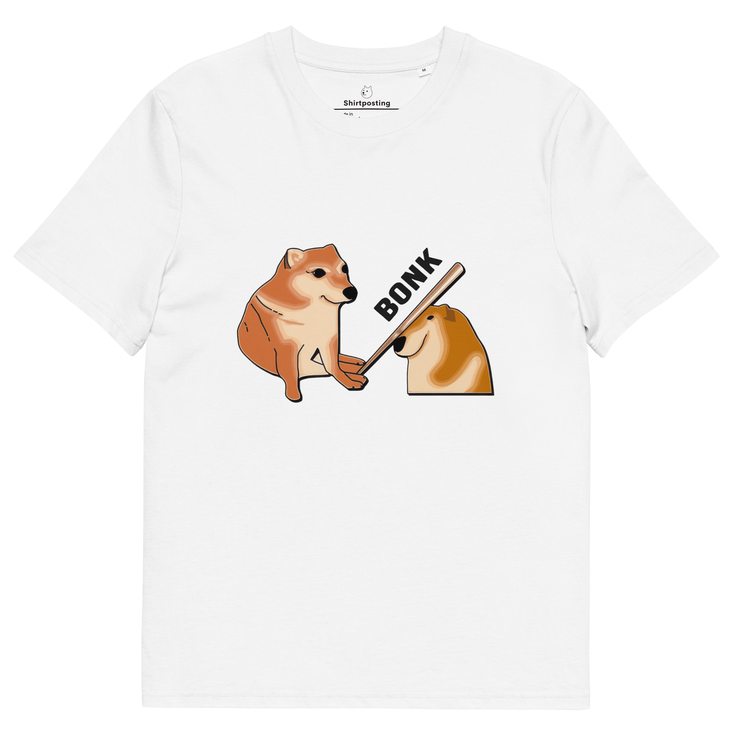 Bonk Premium Organic T-Shirt Meme - White | Shirtposting