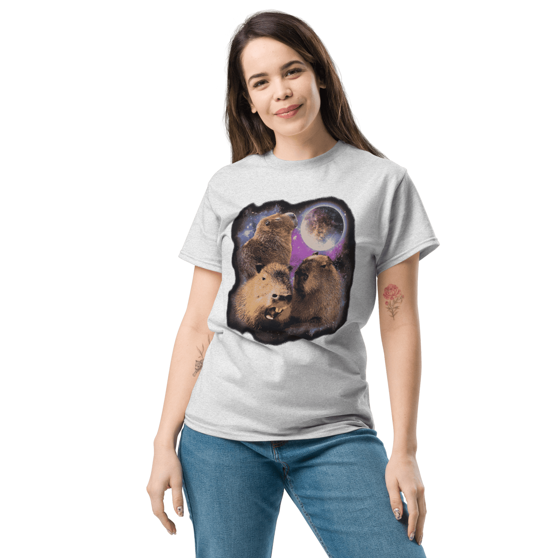 Capybara Classic T-Shirt Meme - Ash | Shirtposting