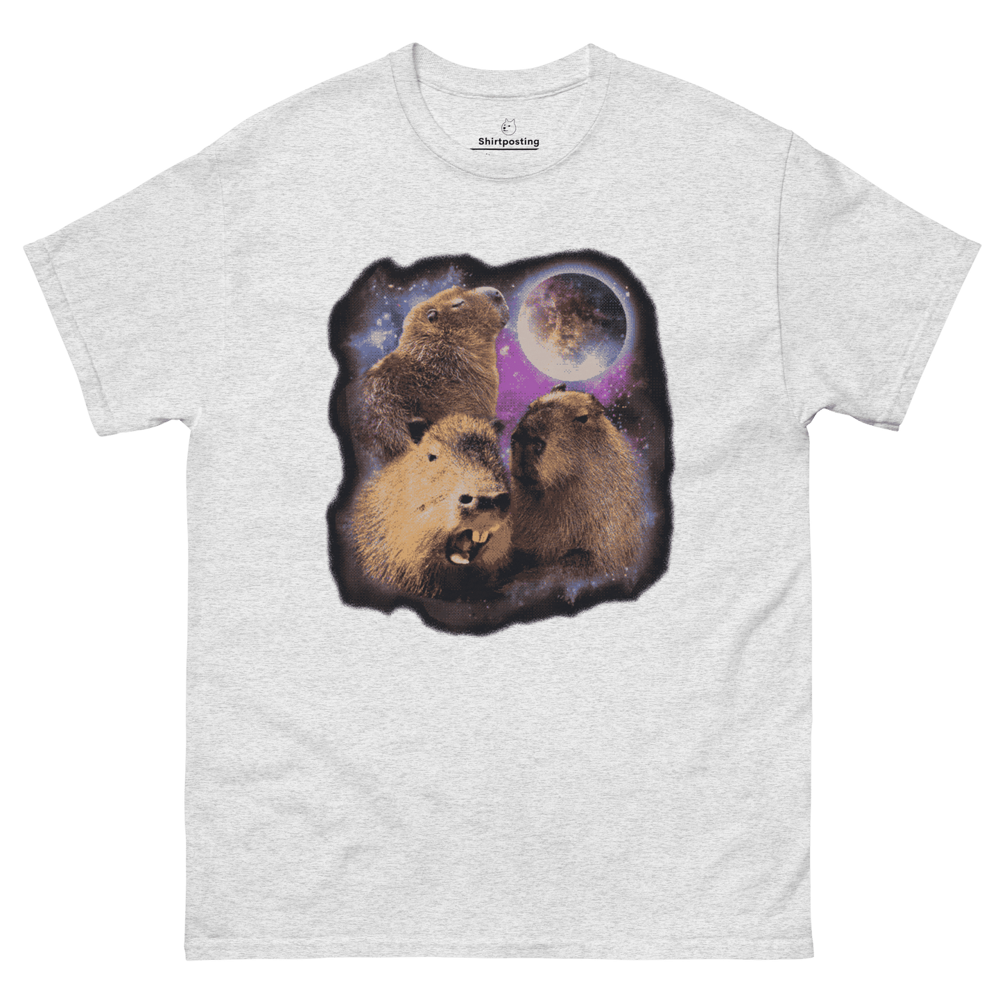 Capybara Classic T-Shirt Meme - Ash | Shirtposting