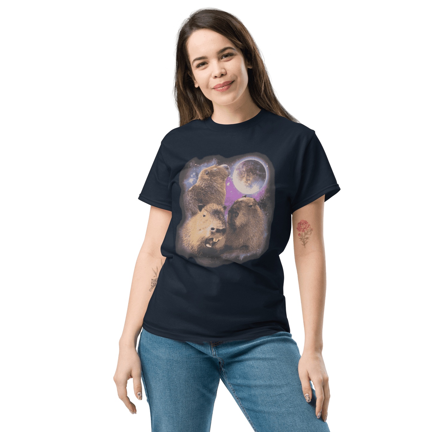 Capybara Classic T-Shirt Meme - Black | Shirtposting