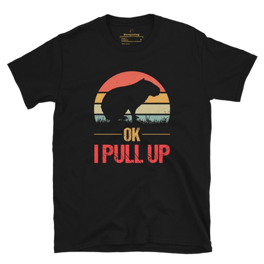 Capybara Classic T-Shirt Meme - Black | Shirtposting