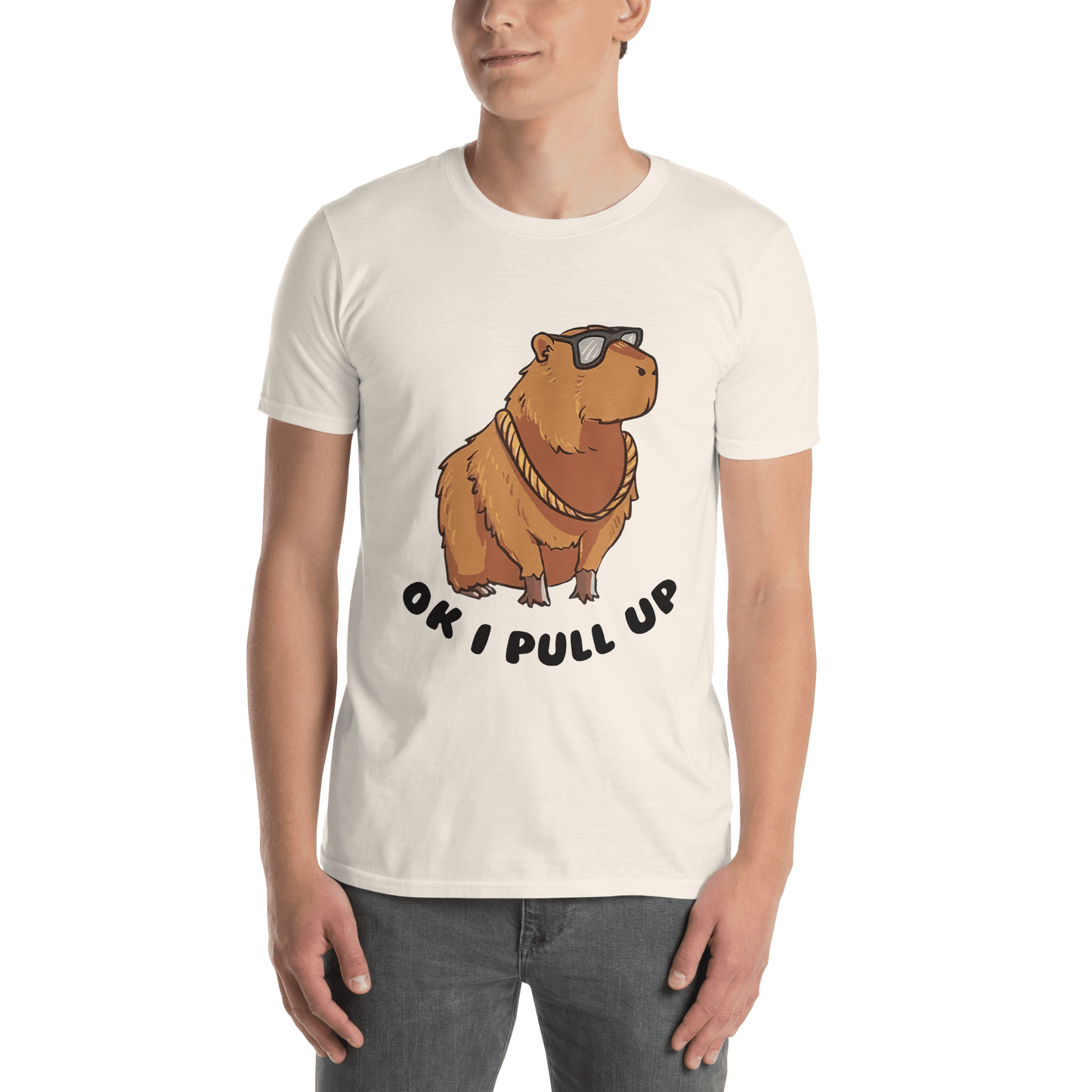 Capybara Classic T-Shirt Meme - Natural | Shirtposting