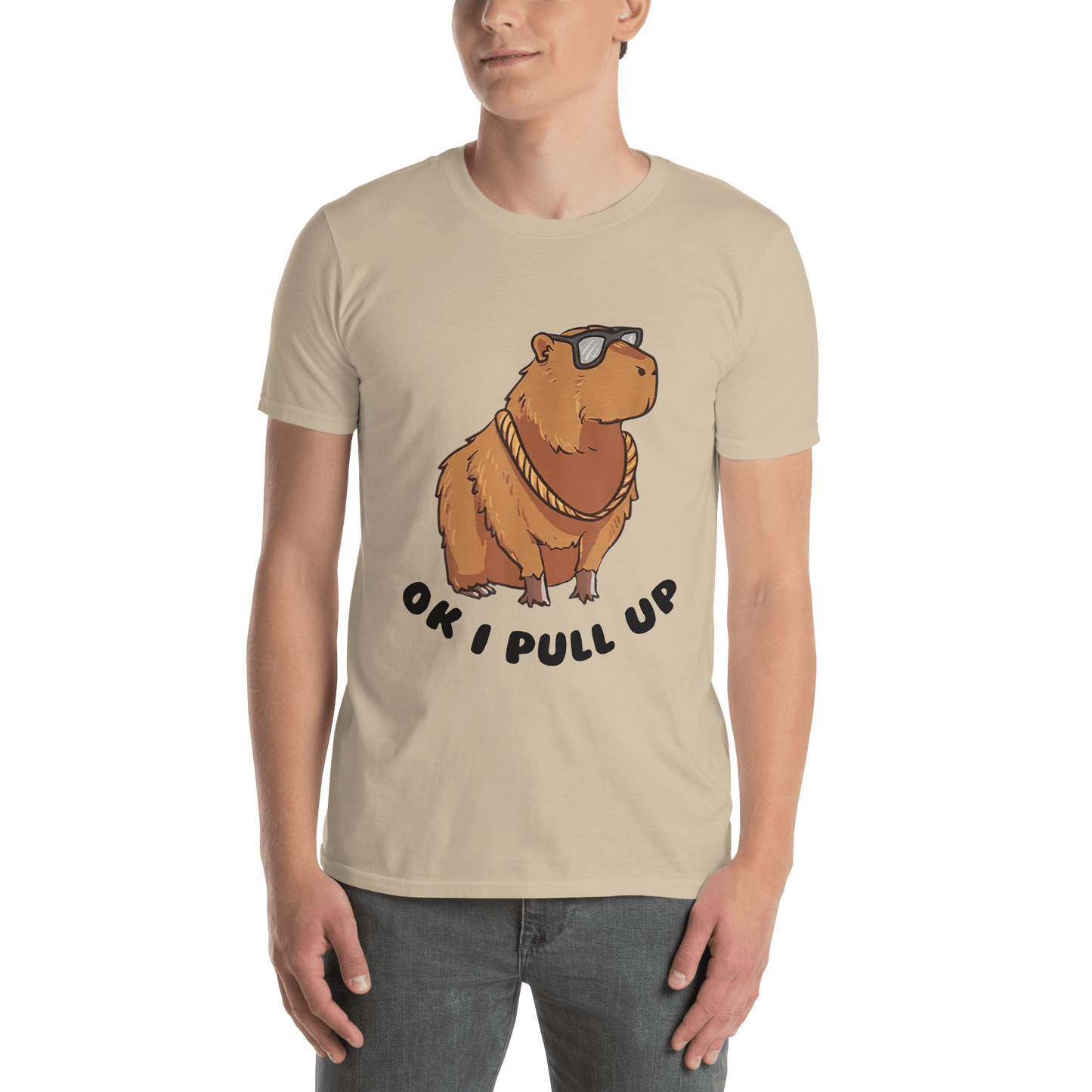 Capybara Classic T-Shirt Meme - Natural | Shirtposting