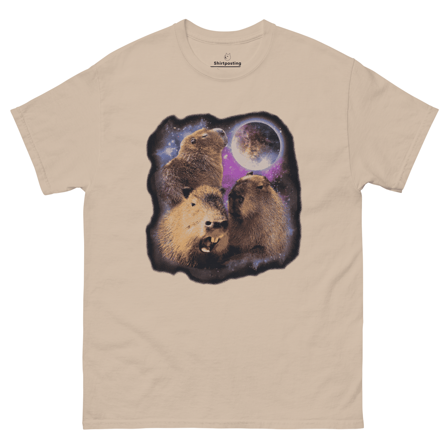 Capybara Classic T-Shirt Meme - Sand | Shirtposting