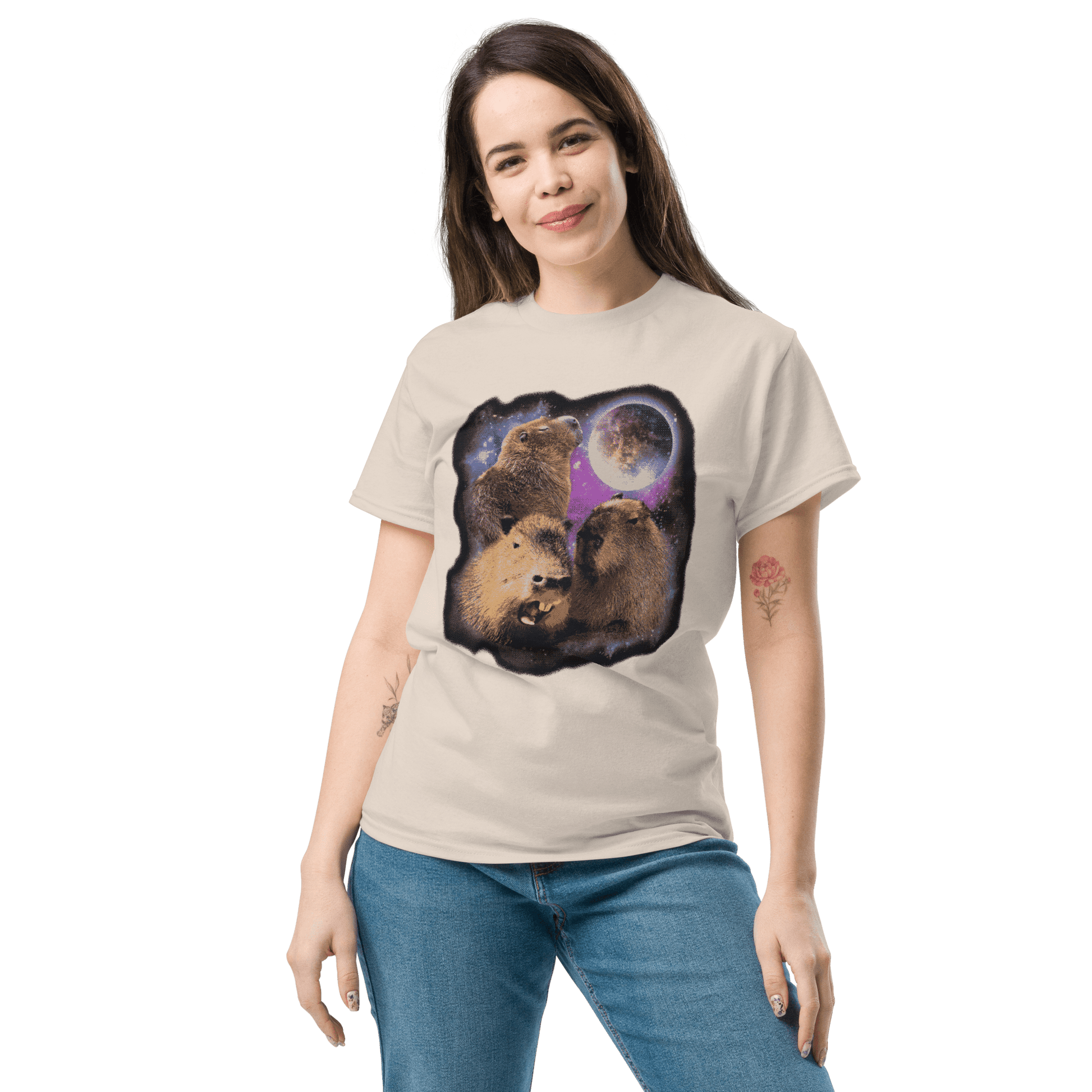 Capybara Classic T-Shirt Meme - Sand | Shirtposting