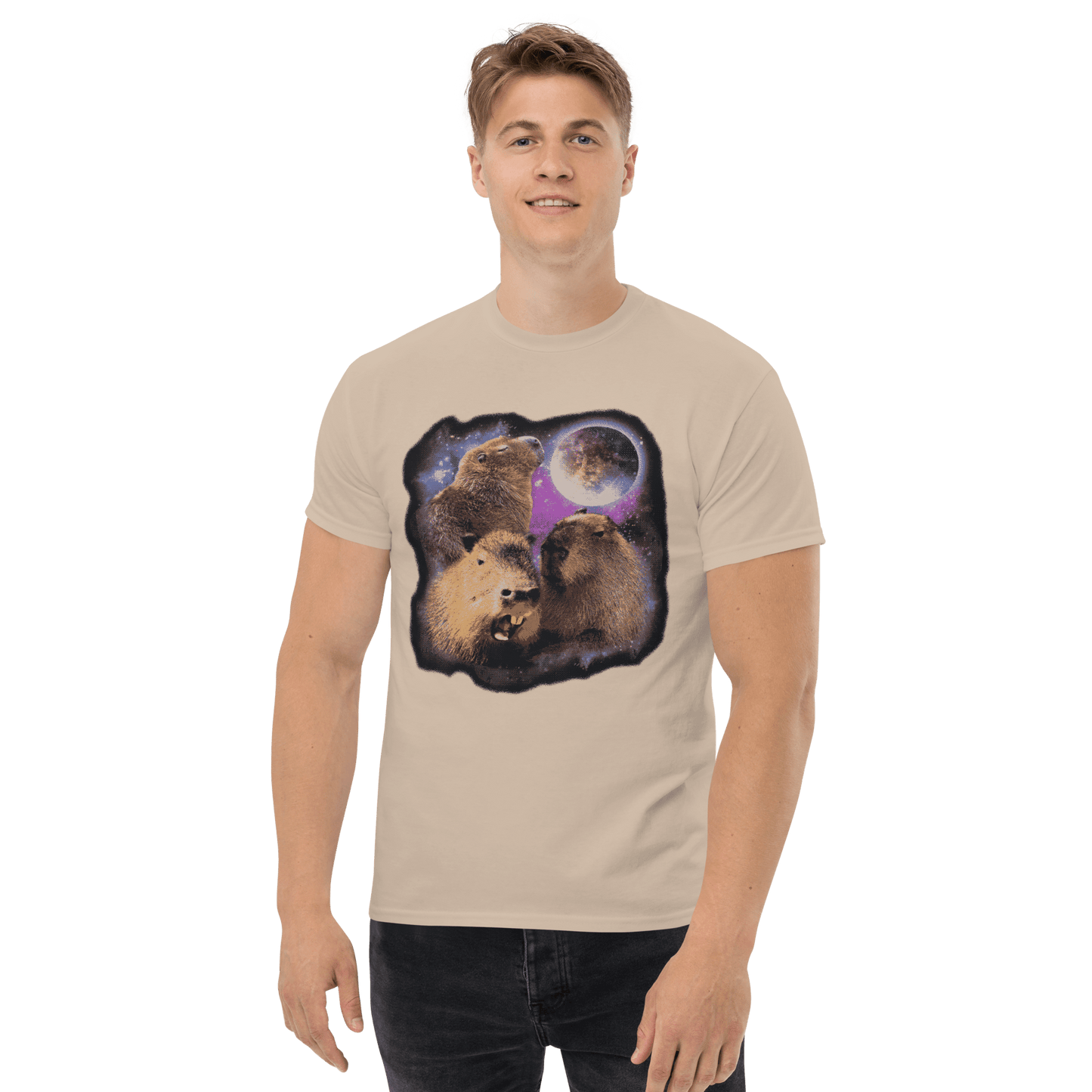 Capybara Classic T-Shirt Meme - Sand | Shirtposting