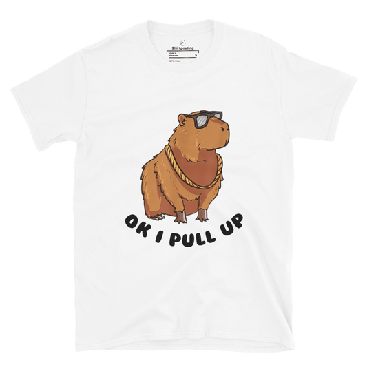 Capybara Classic T-Shirt Meme - White | Shirtposting
