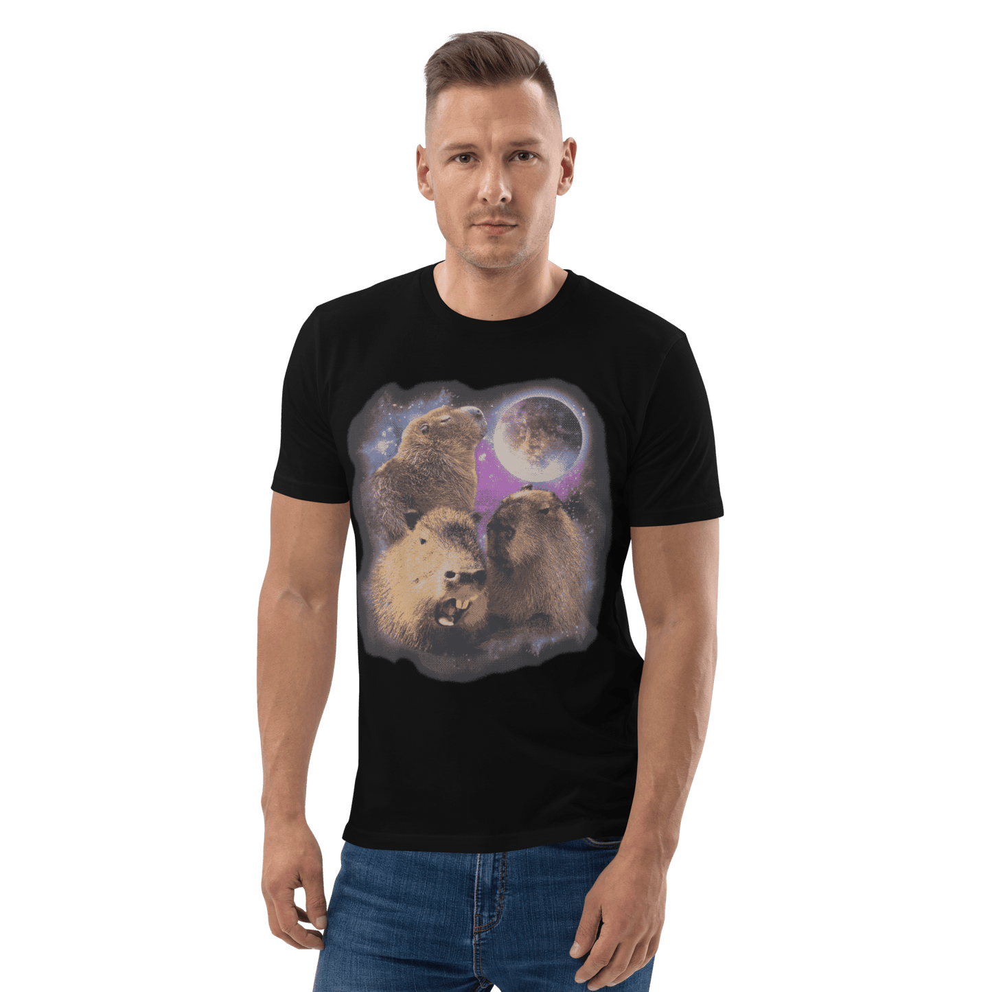 Capybara Premium Organic T-Shirt Meme - Cotton Pink | Shirtposting