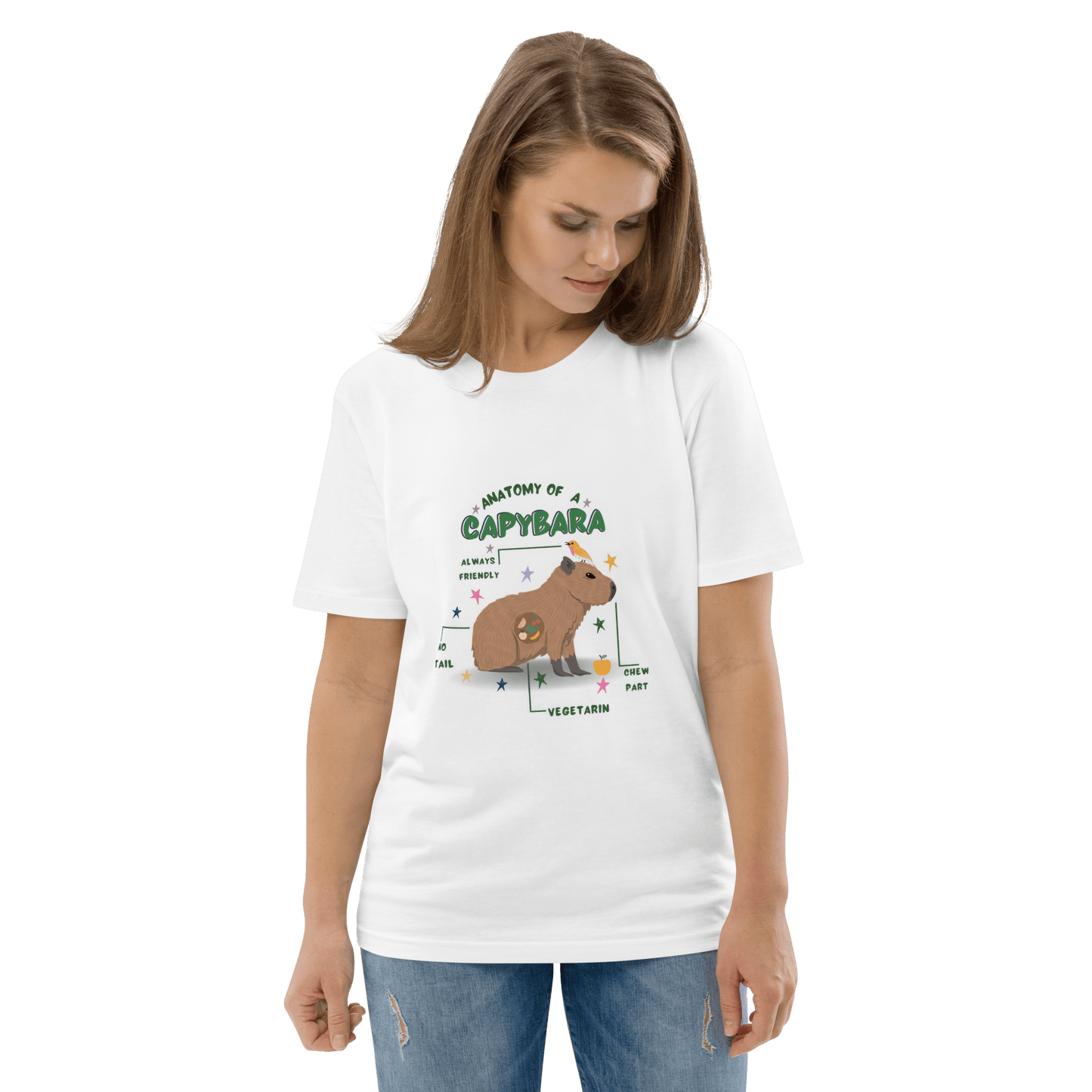 Capybara Premium Organic T-Shirt Meme - Cotton Pink | Shirtposting