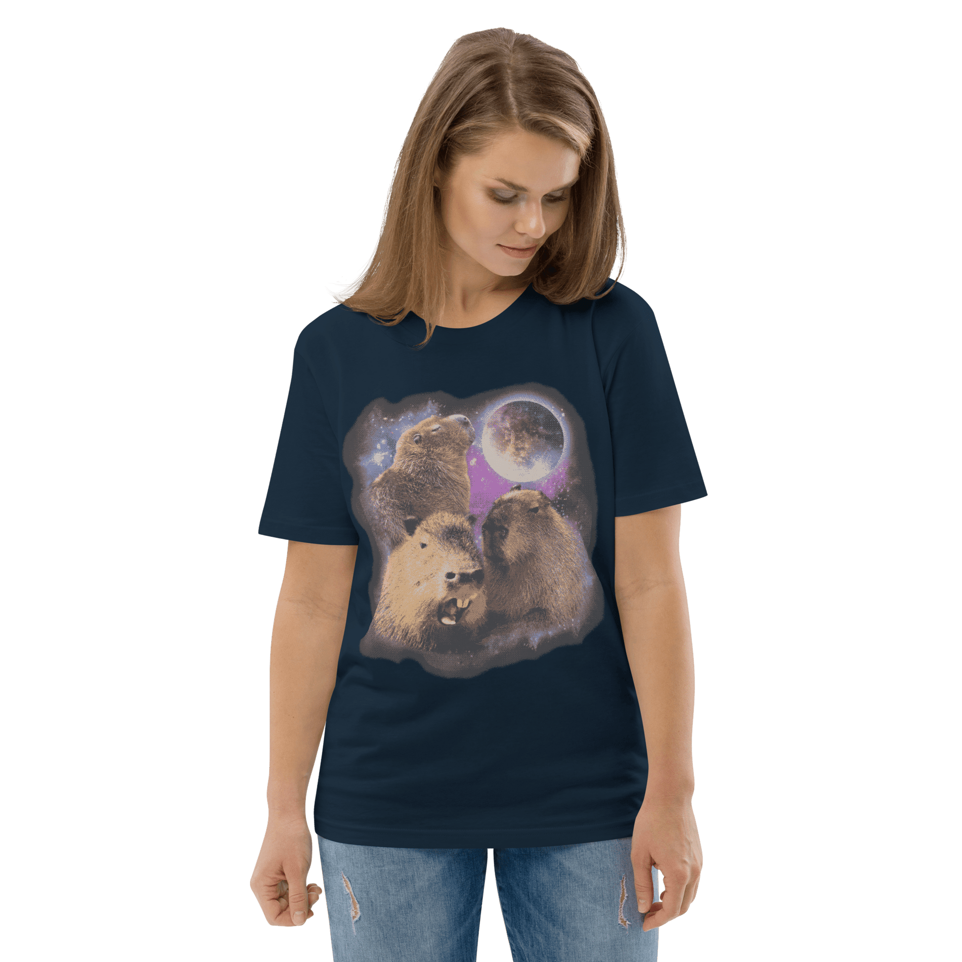 Capybara Premium Organic T-Shirt Meme - Cotton Pink | Shirtposting