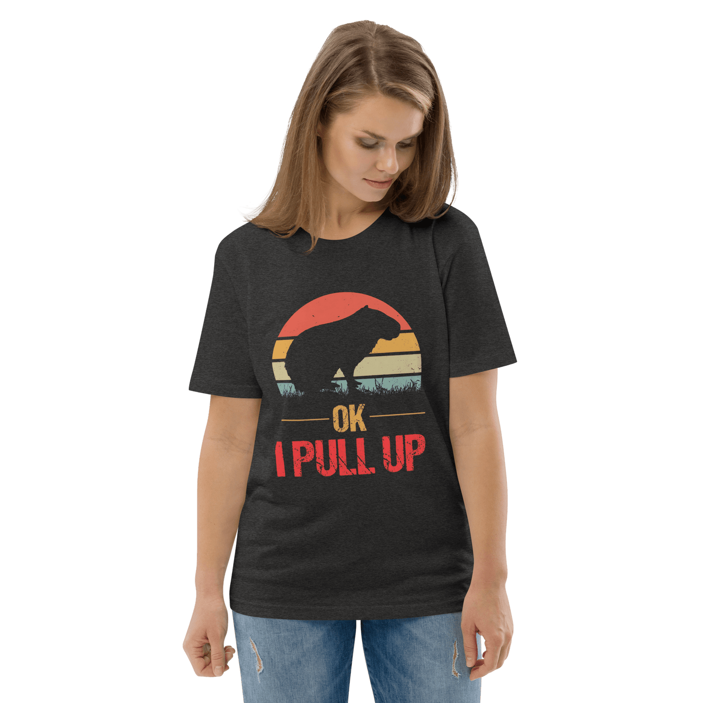 Capybara Premium Organic T-Shirt Meme - Dark Heather Grey | Shirtposting