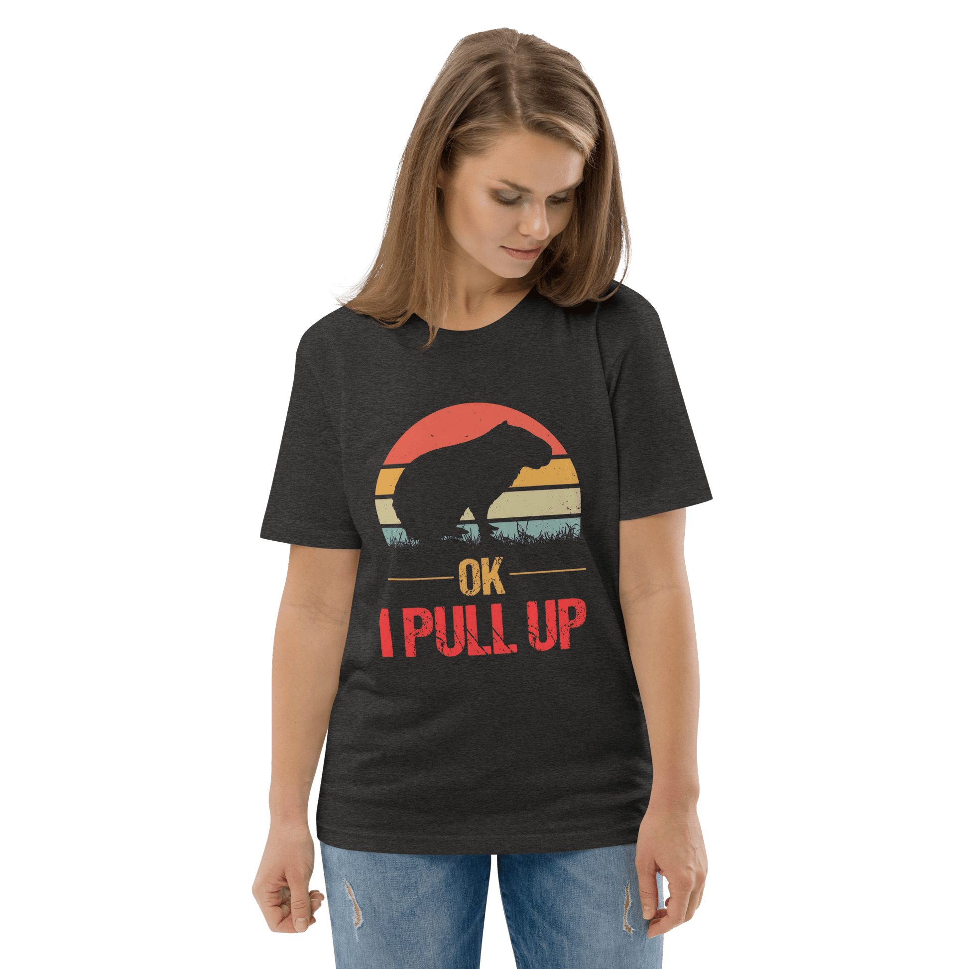 Capybara Premium Organic T-Shirt Meme - Dark Heather Grey | Shirtposting