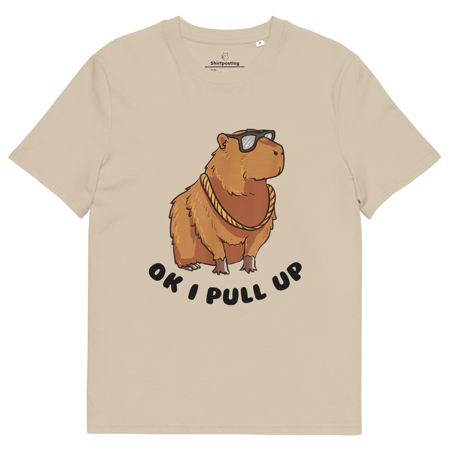 Capybara Premium Organic T-Shirt Meme - Desert Dust | Shirtposting