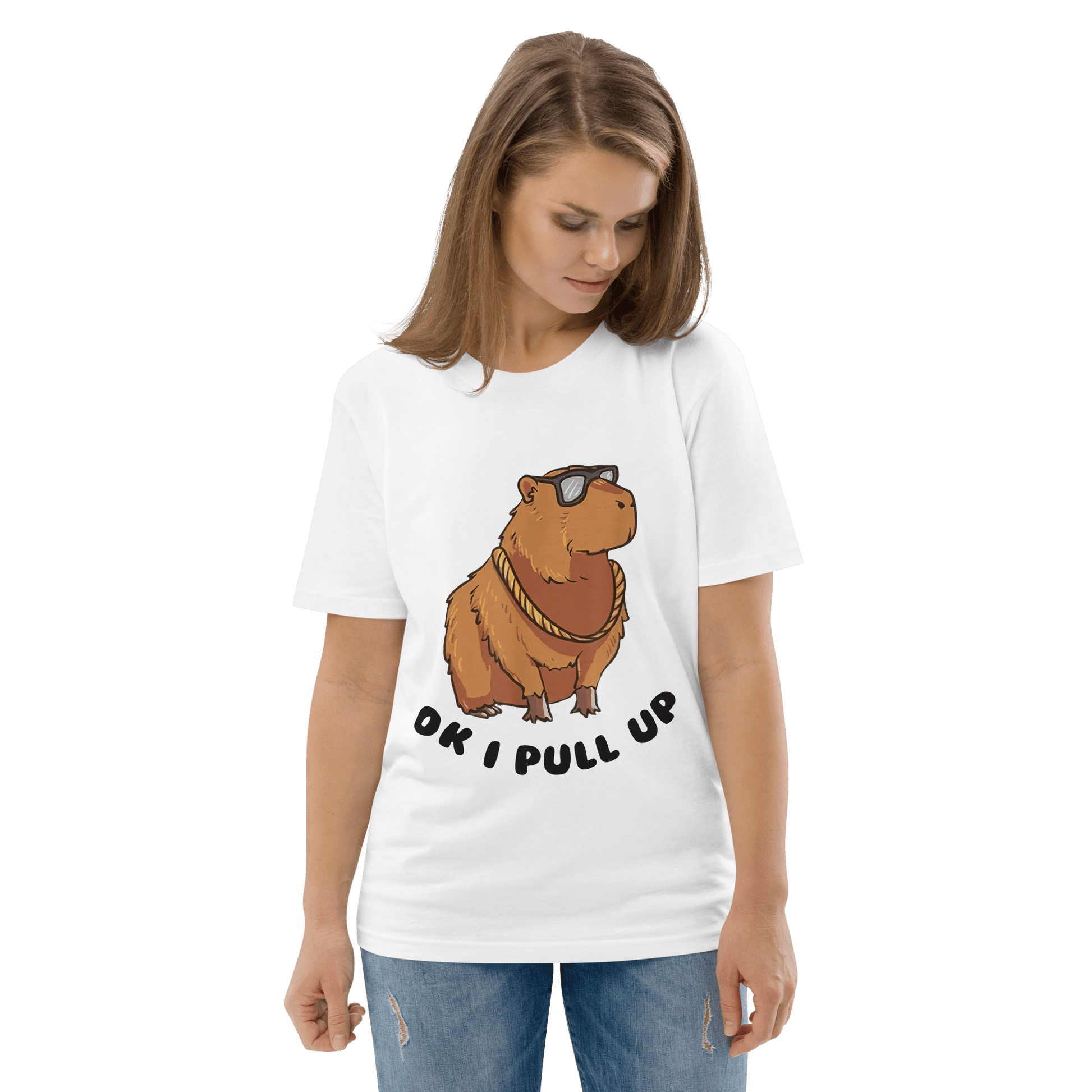 Capybara Premium Organic T-Shirt Meme - Desert Dust | Shirtposting