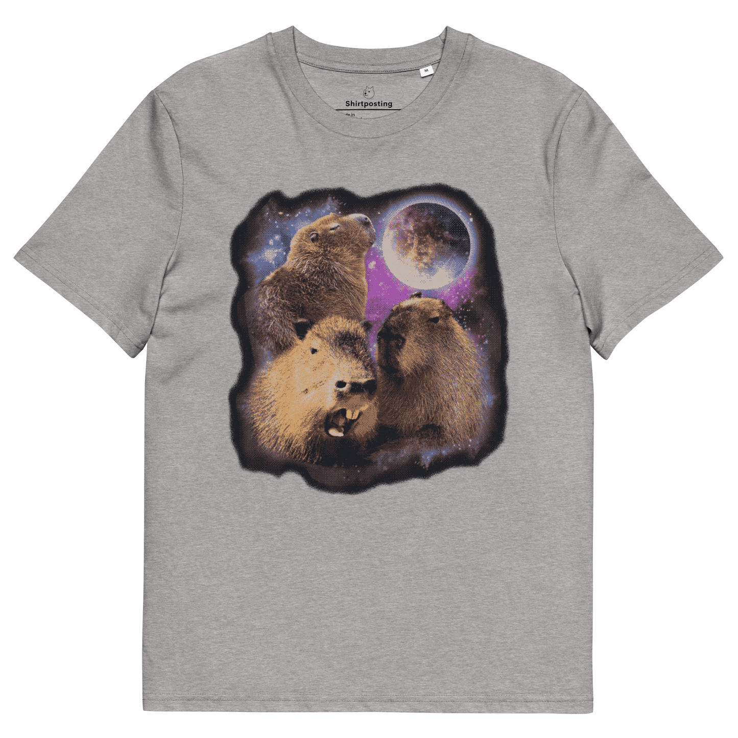 Capybara Premium Organic T-Shirt Meme - Heather Grey | Shirtposting