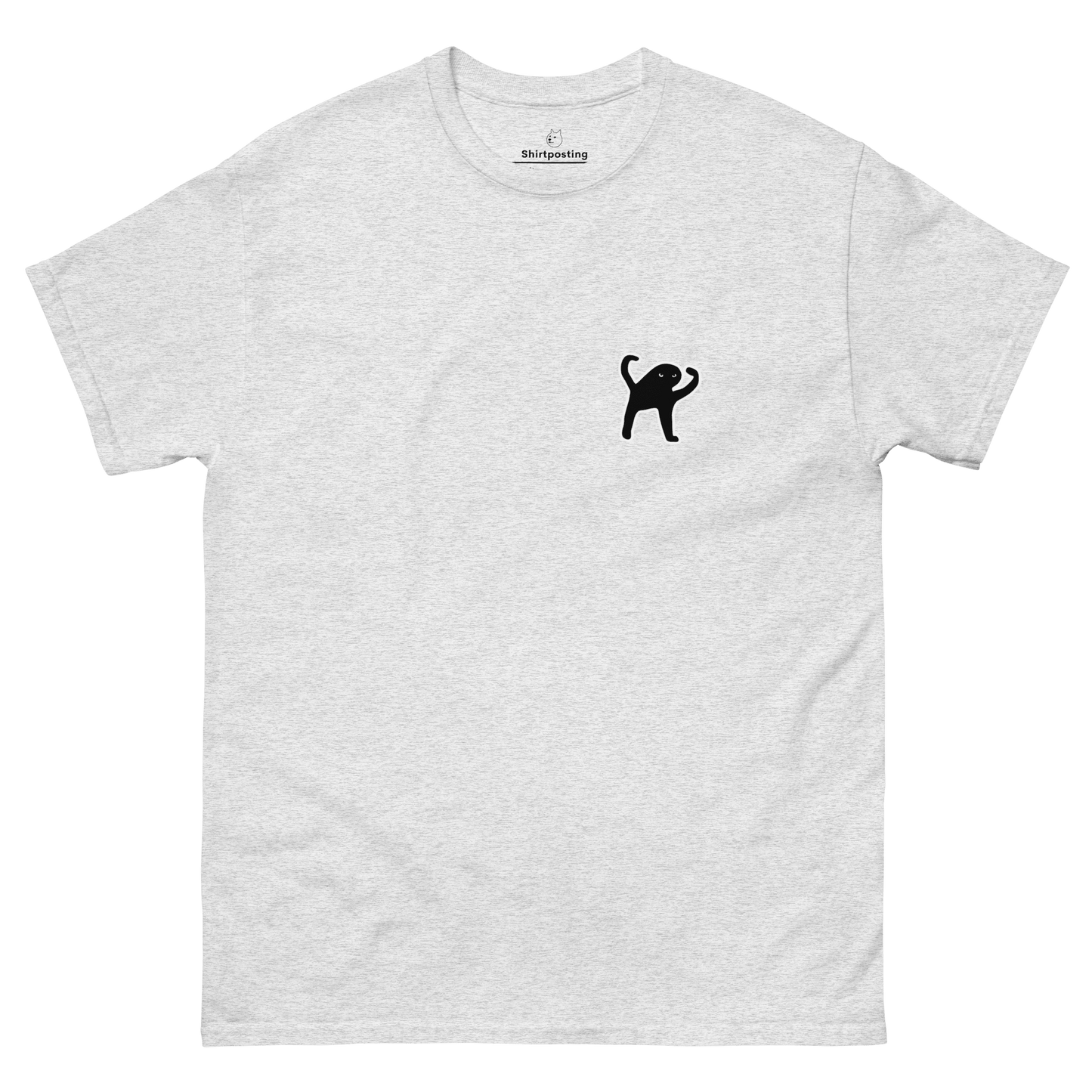 Cat Classic T-Shirt Meme - Ash | Shirtposting