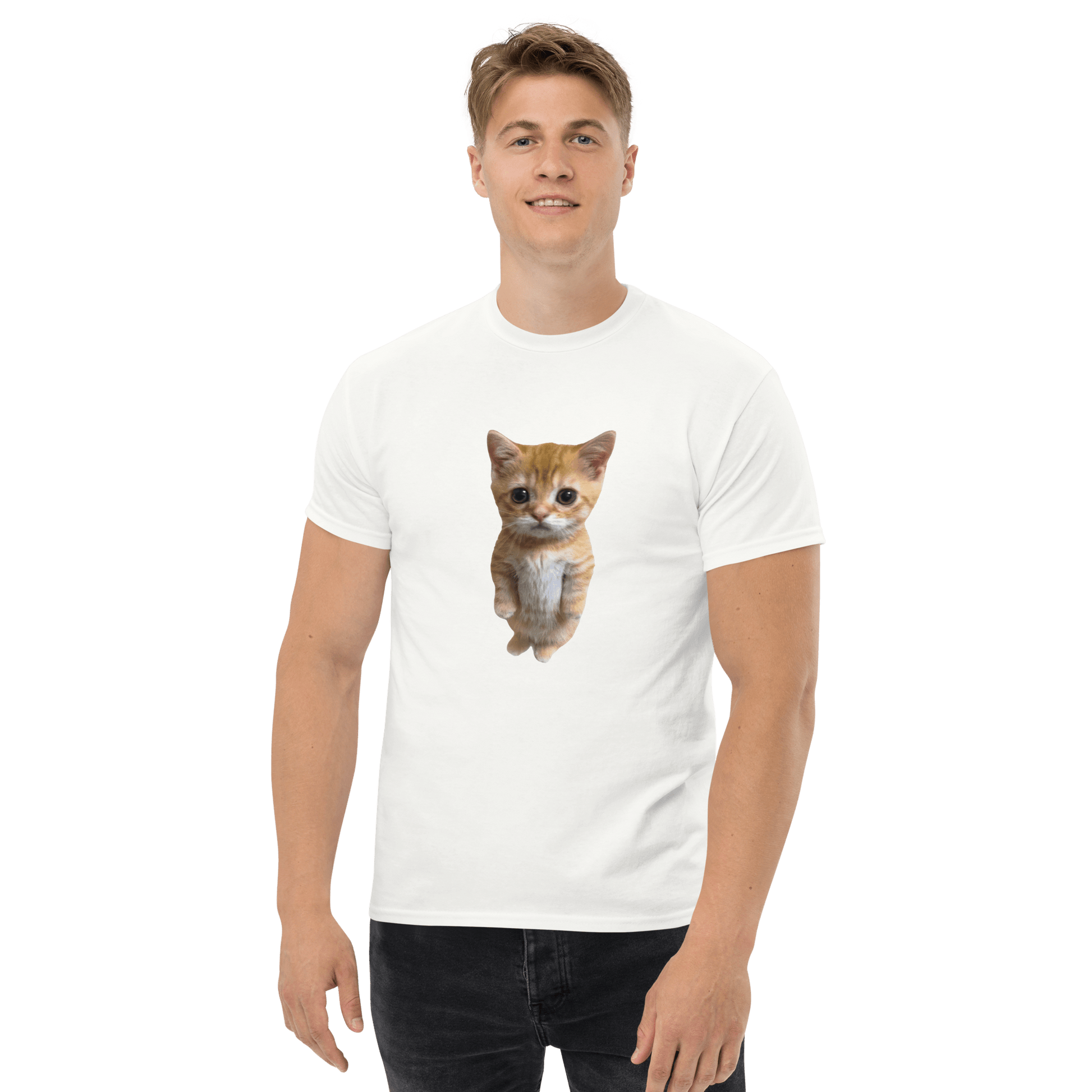 Cat Classic T-Shirt Meme - Ash | Shirtposting