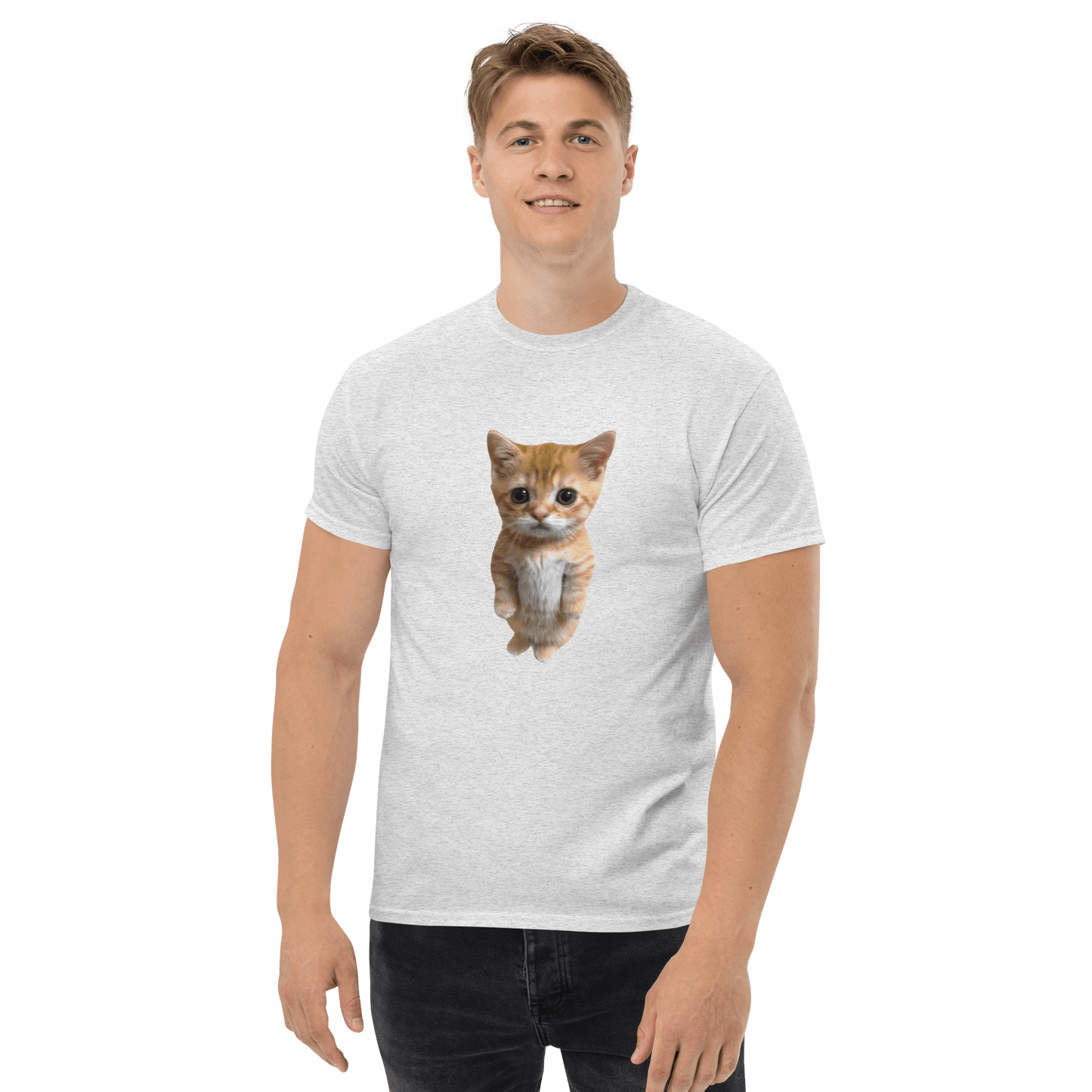 Cat Classic T-Shirt Meme - Ash | Shirtposting