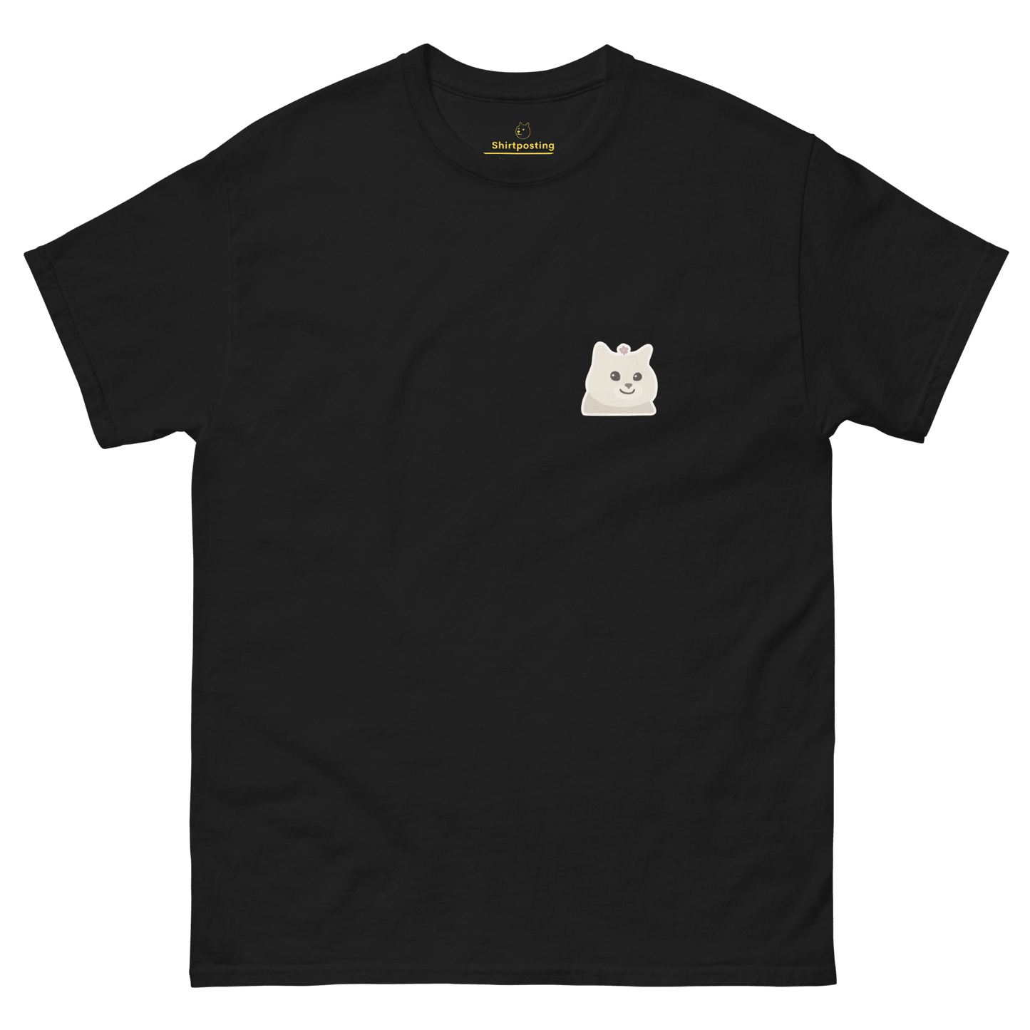 Cat Classic T-Shirt Meme - Black | Shirtposting