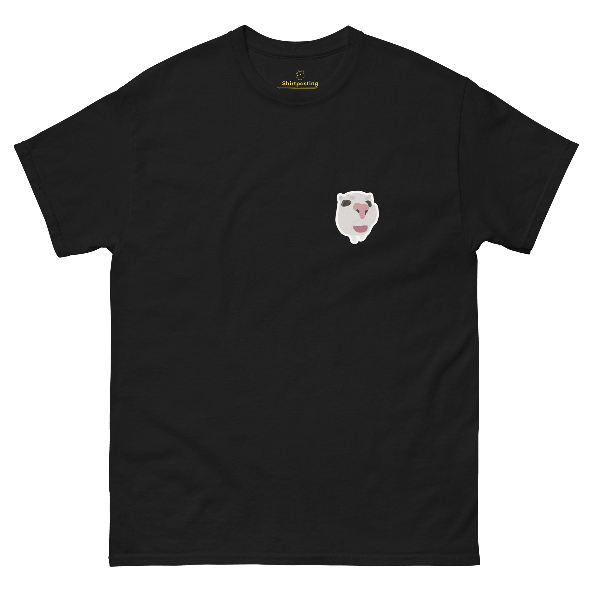 Cat Classic T-Shirt Meme - Black | Shirtposting