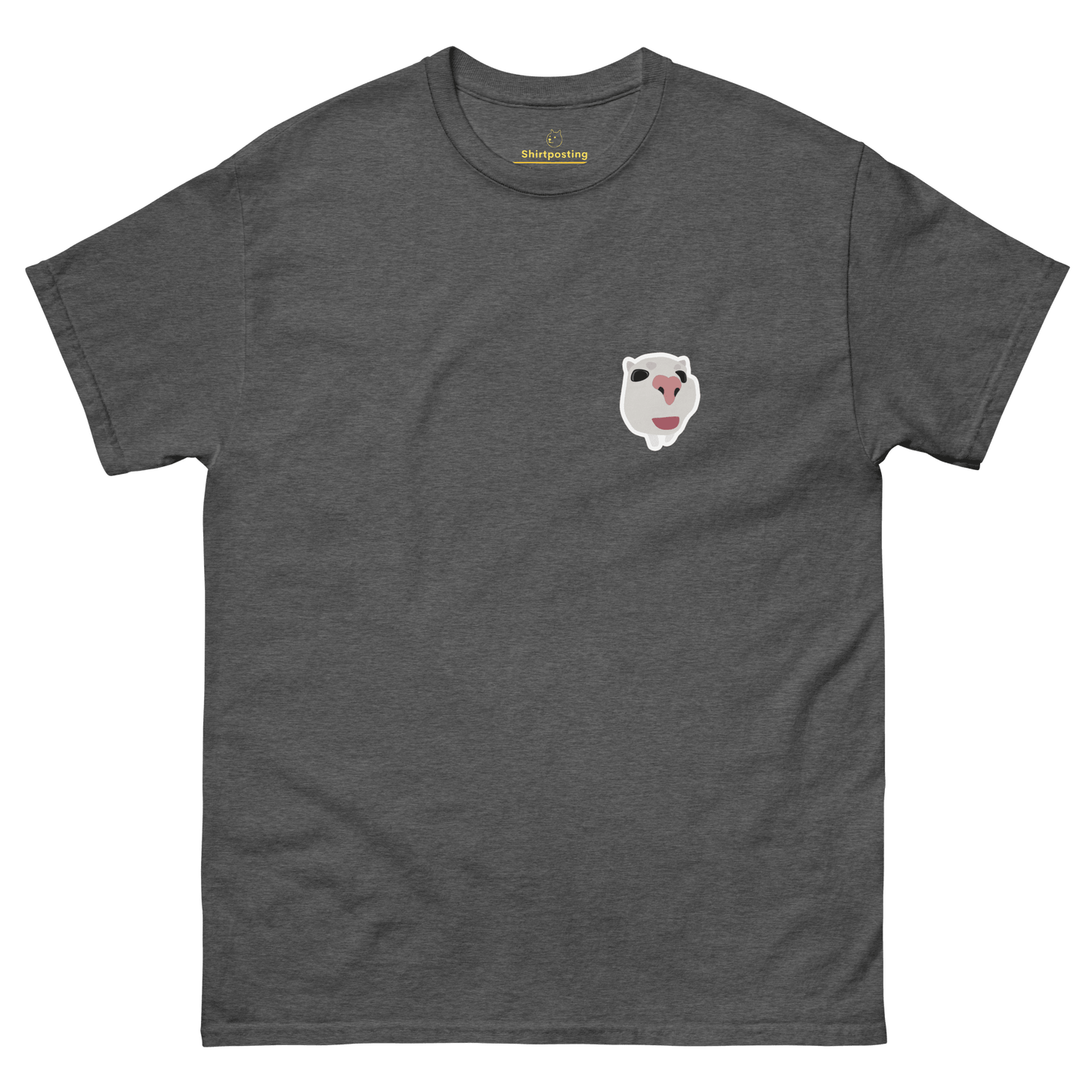 Cat Classic T-Shirt Meme - Dark Heather | Shirtposting
