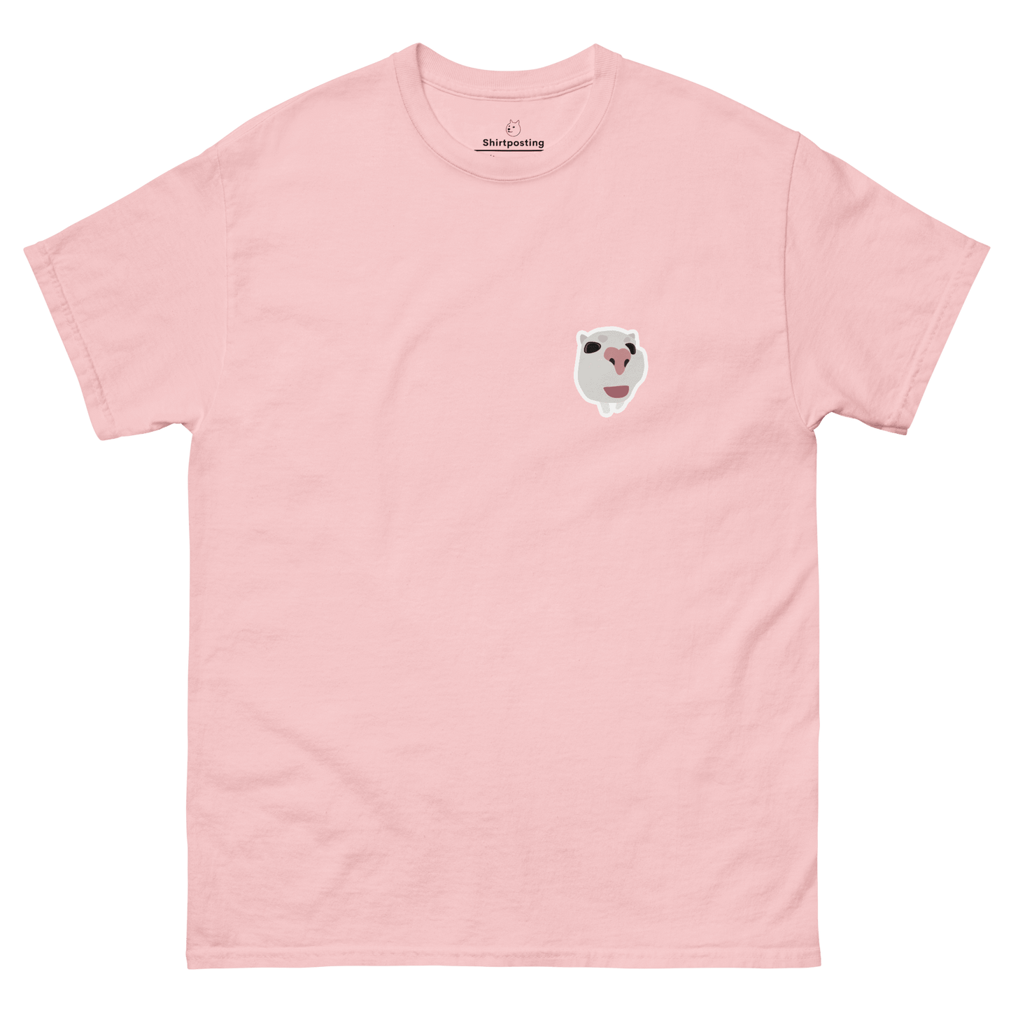 Cat Classic T-Shirt Meme - Light Pink | Shirtposting